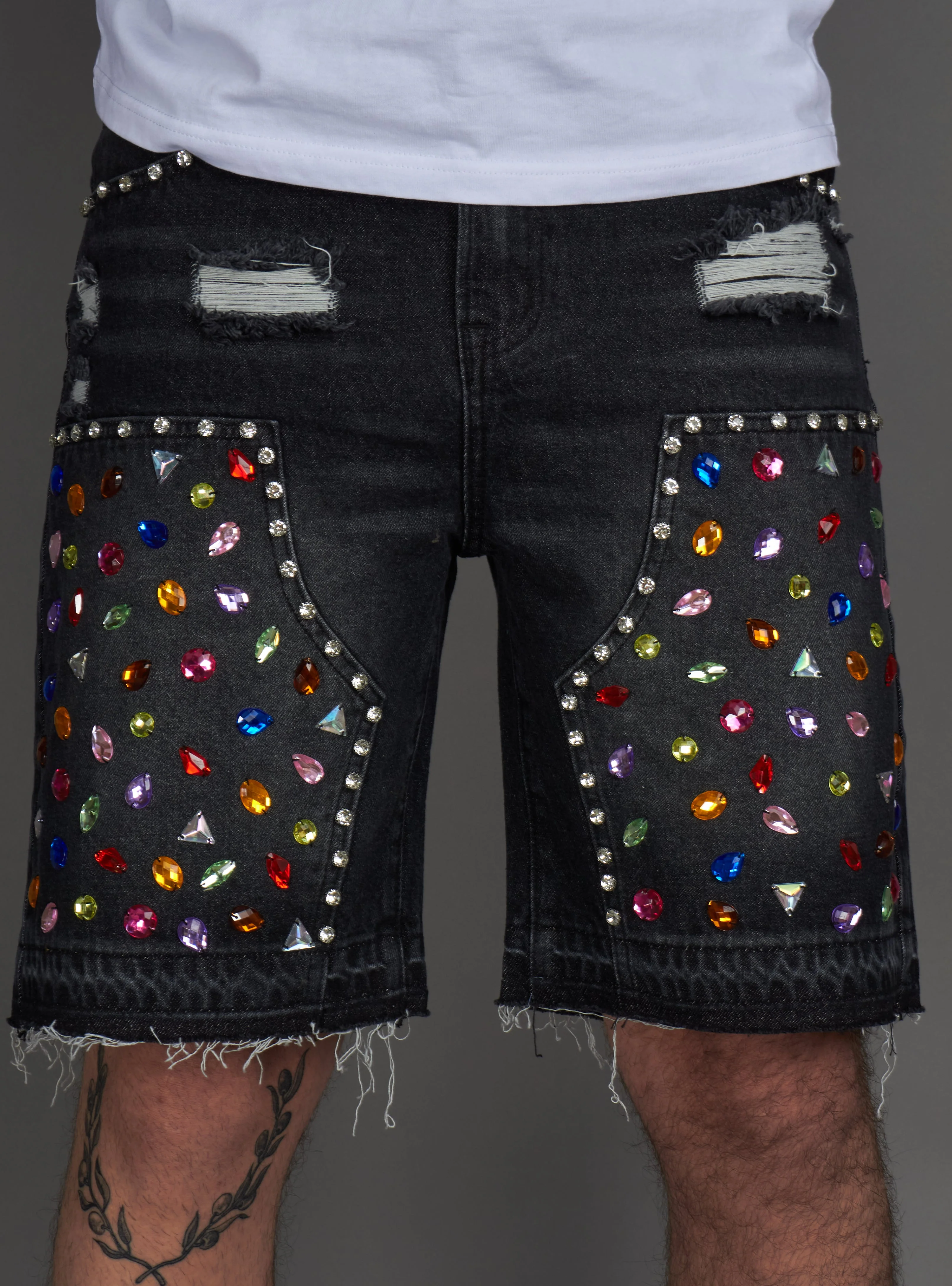 Politics Shorts - Leo - Black Grey - 400 - Image 2