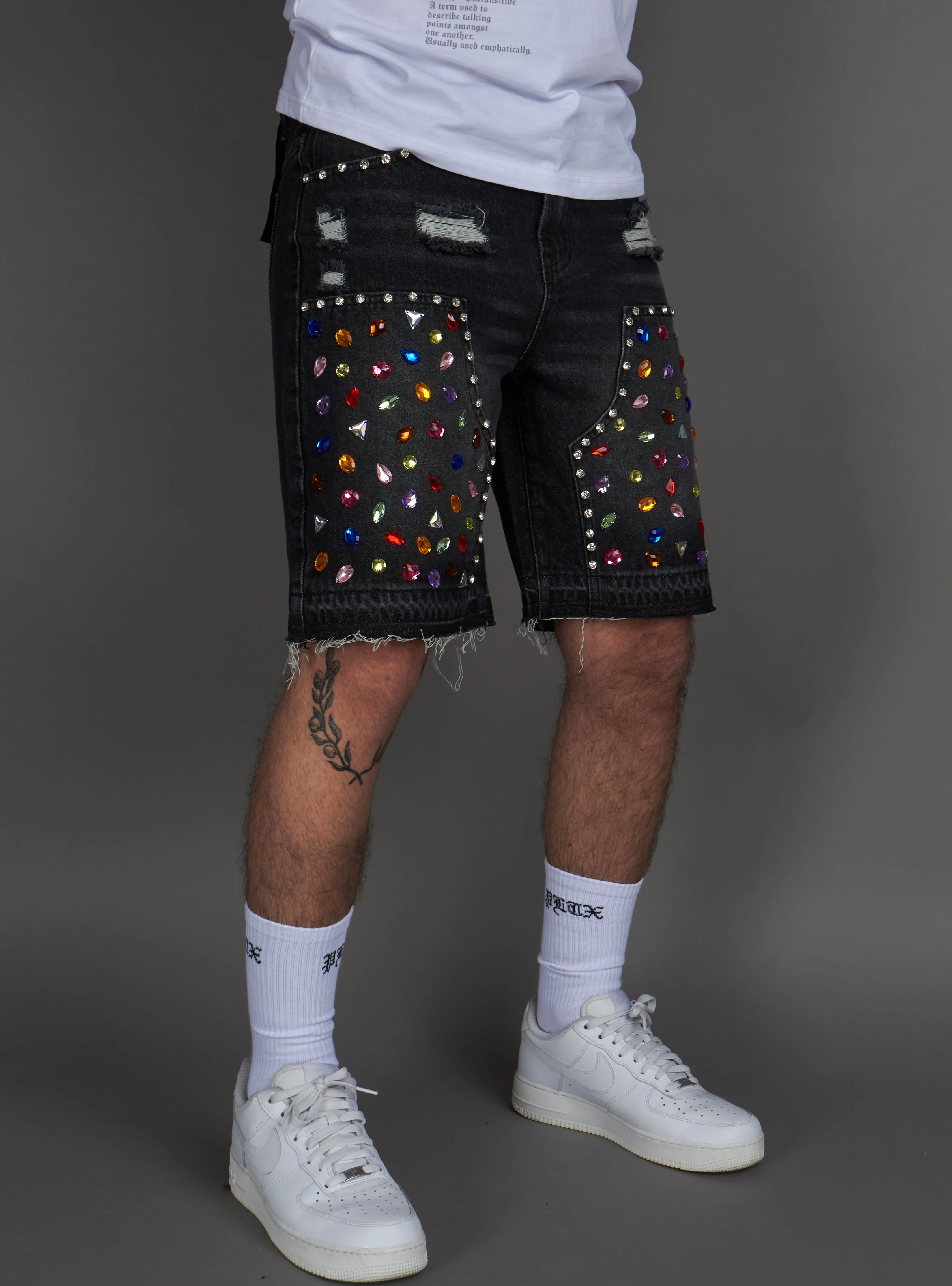 Politics Shorts - Leo - Black Grey - 400 - Image 4
