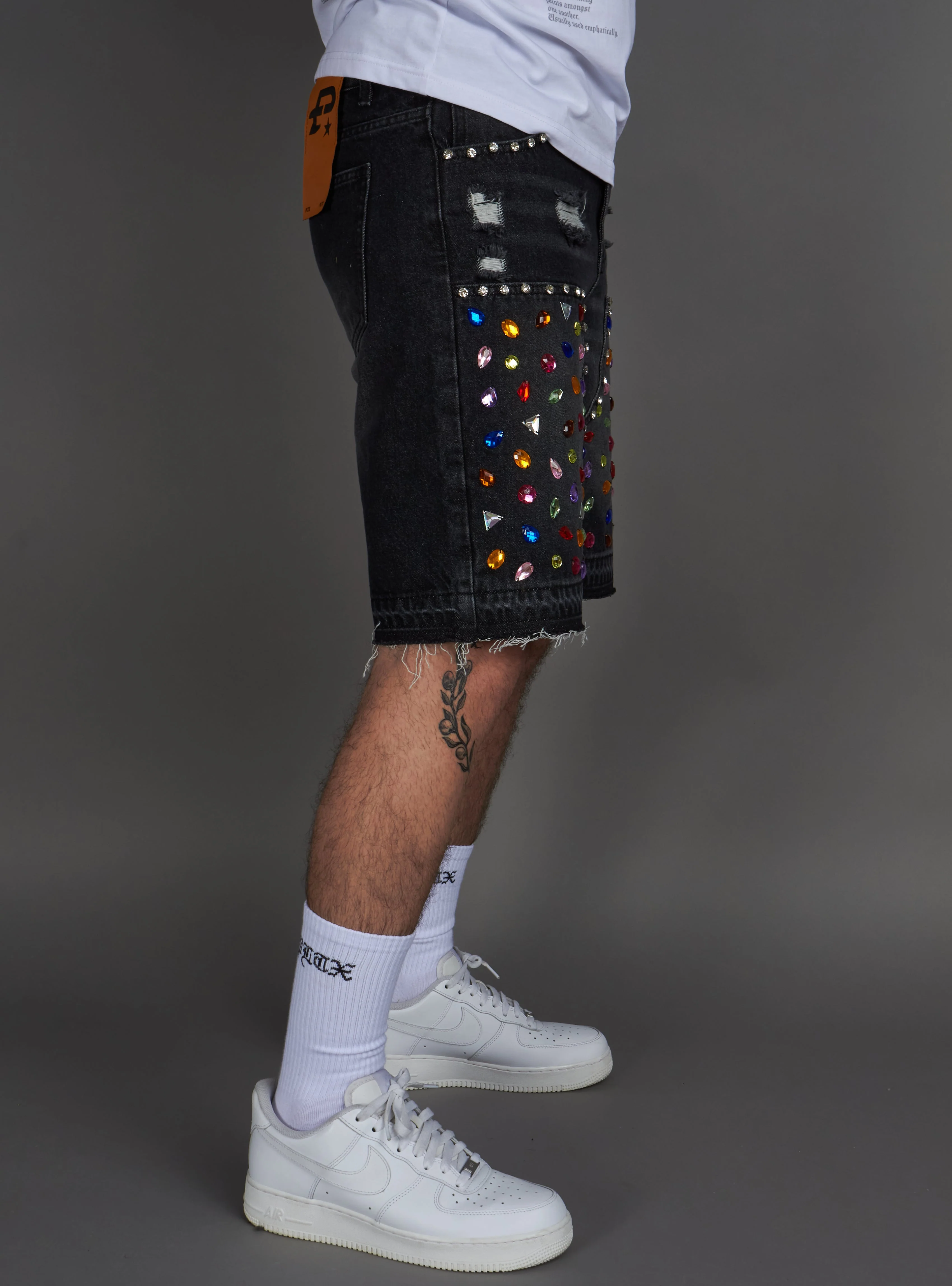 Politics Shorts - Leo - Black Grey - 400 - Image 6