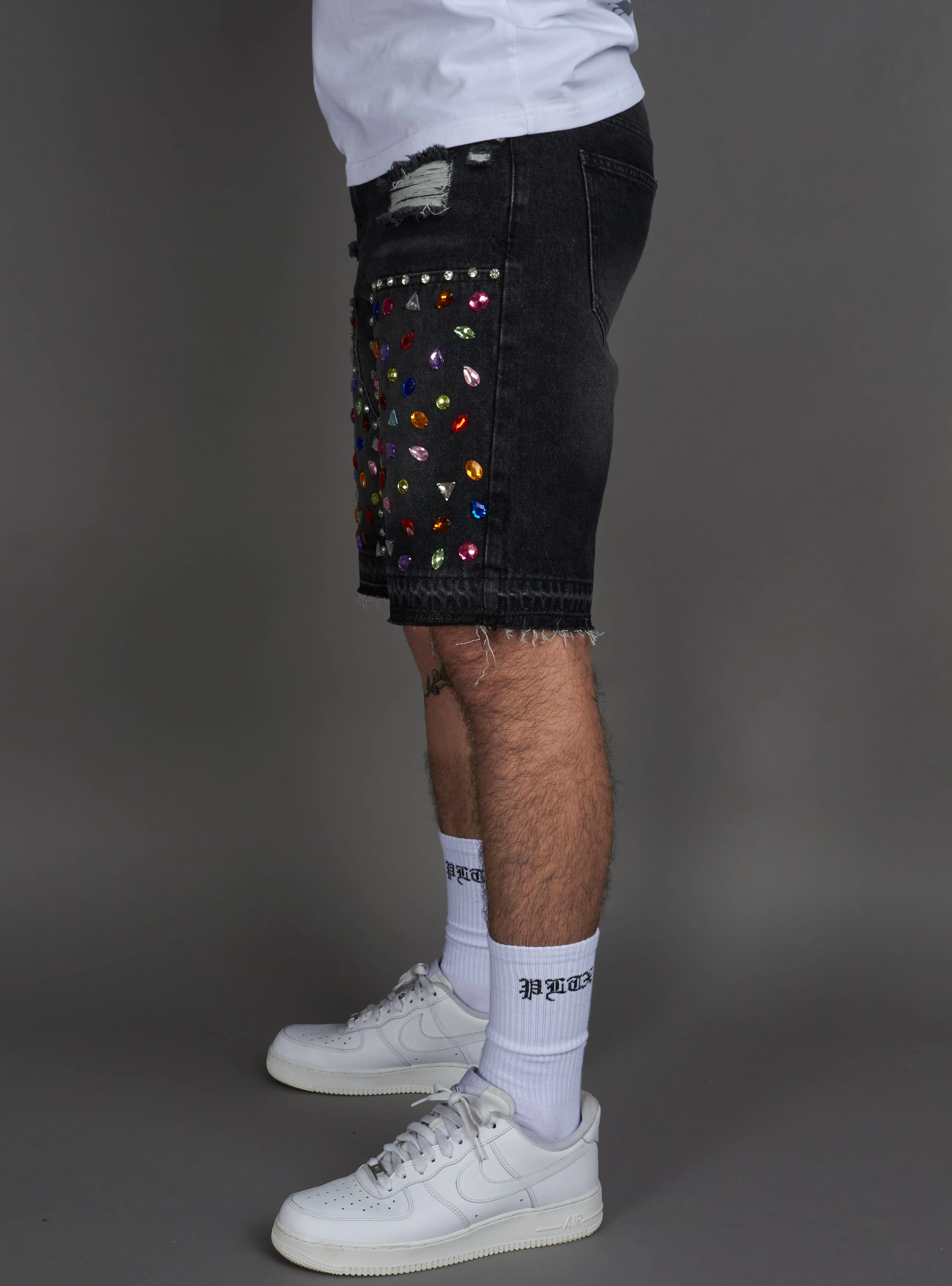 Politics Shorts - Leo - Black Grey - 400 - Image 8