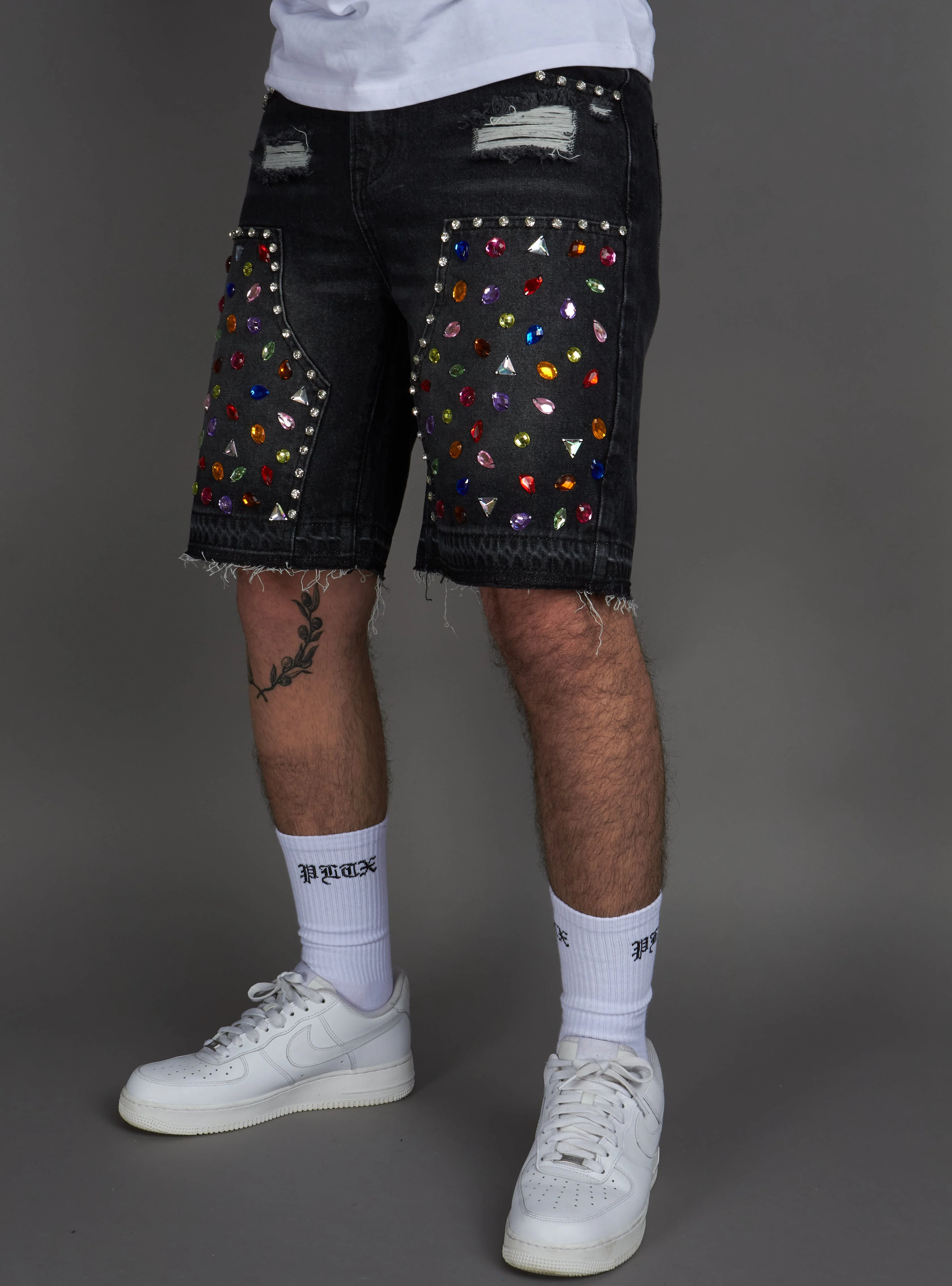 Politics Shorts - Leo - Black Grey - 400 - Image 9
