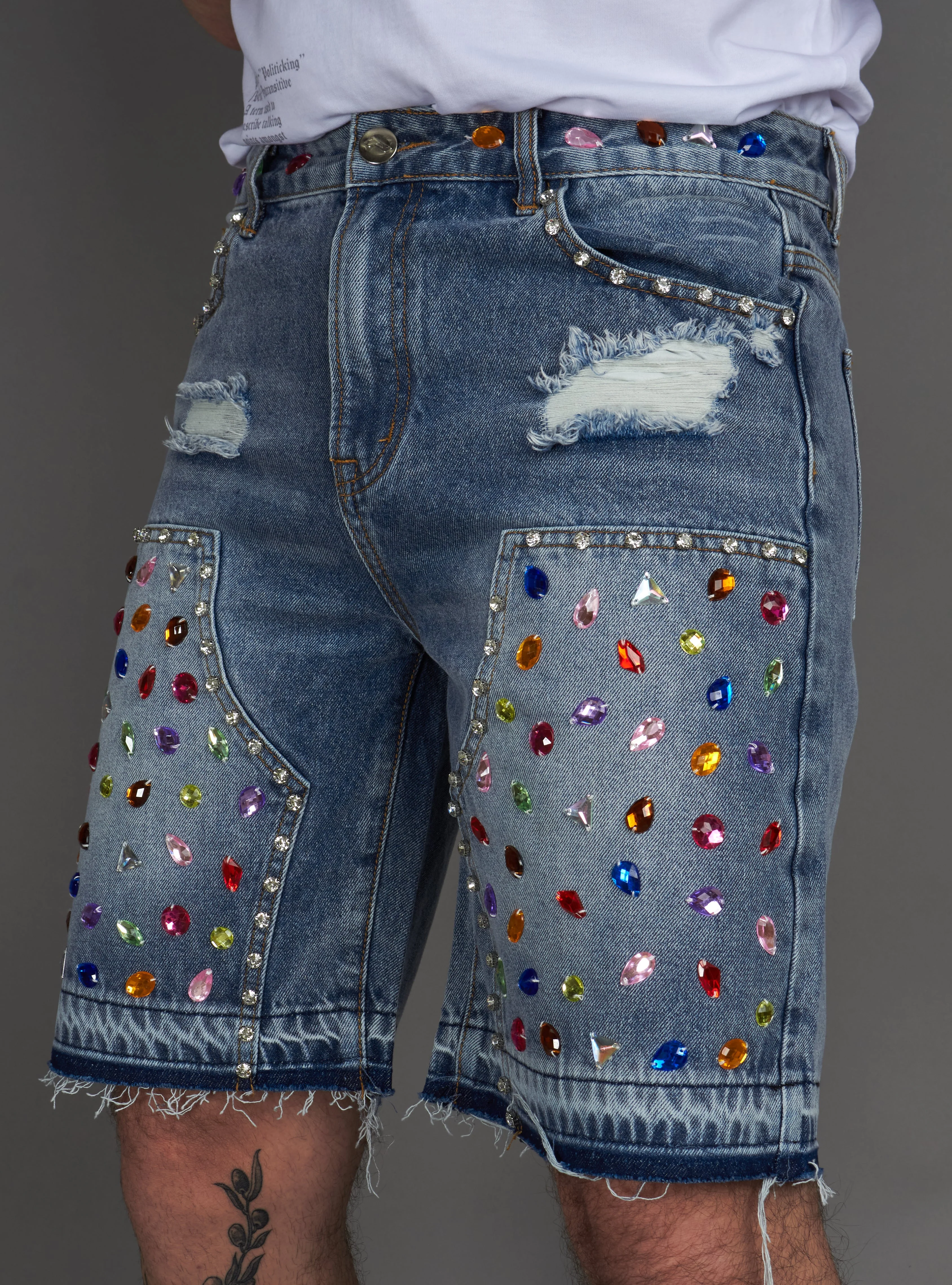 Politics Shorts - Leo - Light Blue - 300 - Image 11