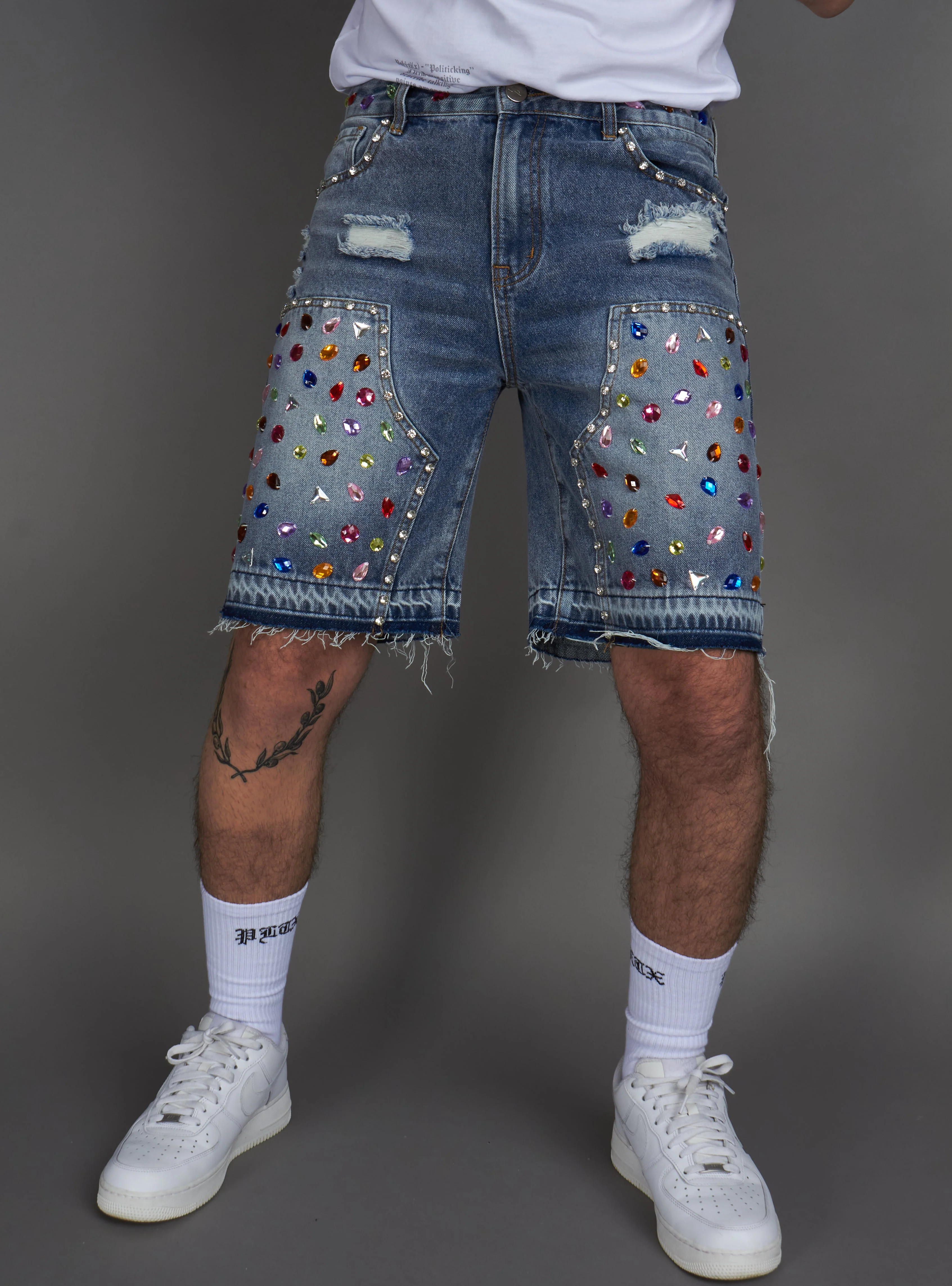 Politics Shorts - Leo - Light Blue - 300 - Image 14