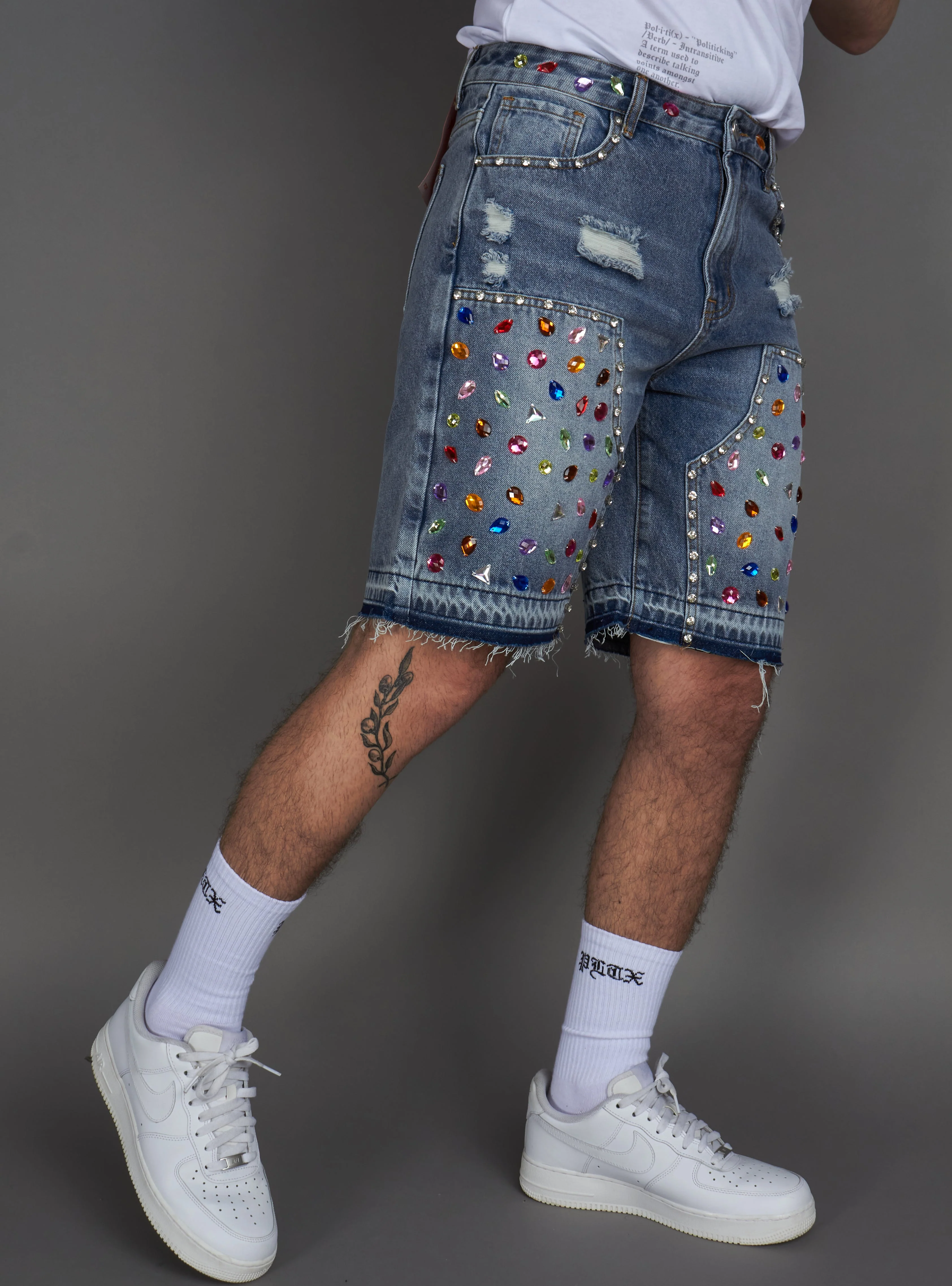 Politics Shorts - Leo - Light Blue - 300 - Image 15
