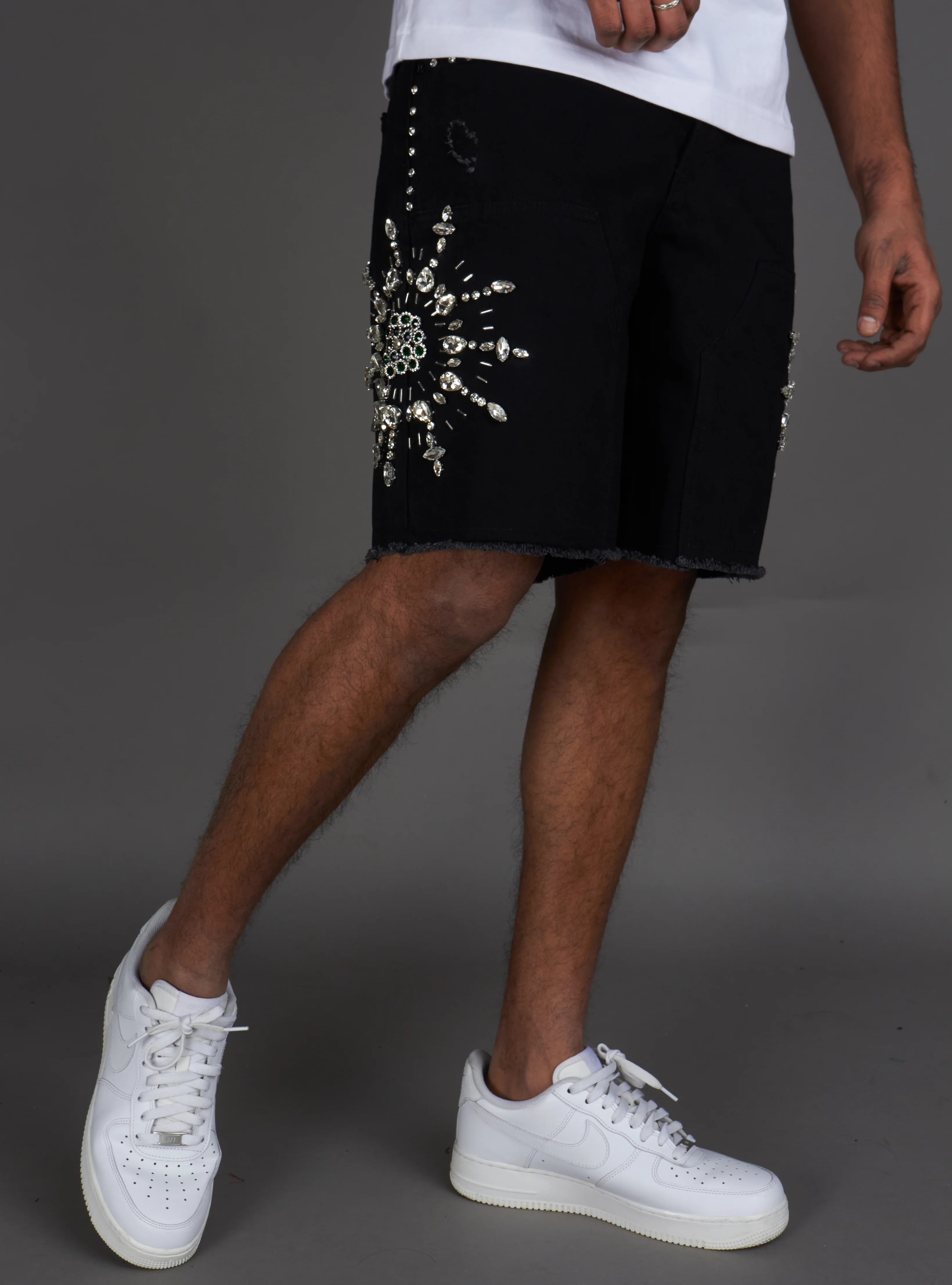Politics Shorts - Maud - Jet Black Wash - 713 - Image 3