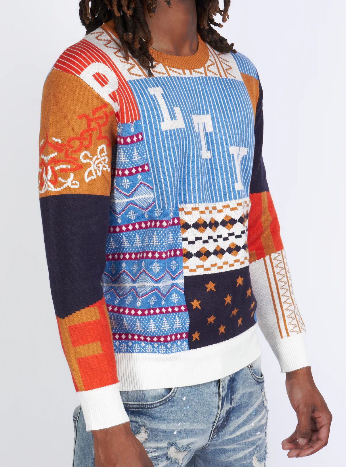 Politics Sweater - Cable Knit - Multi Pattern - PLTK2033 - Image 3