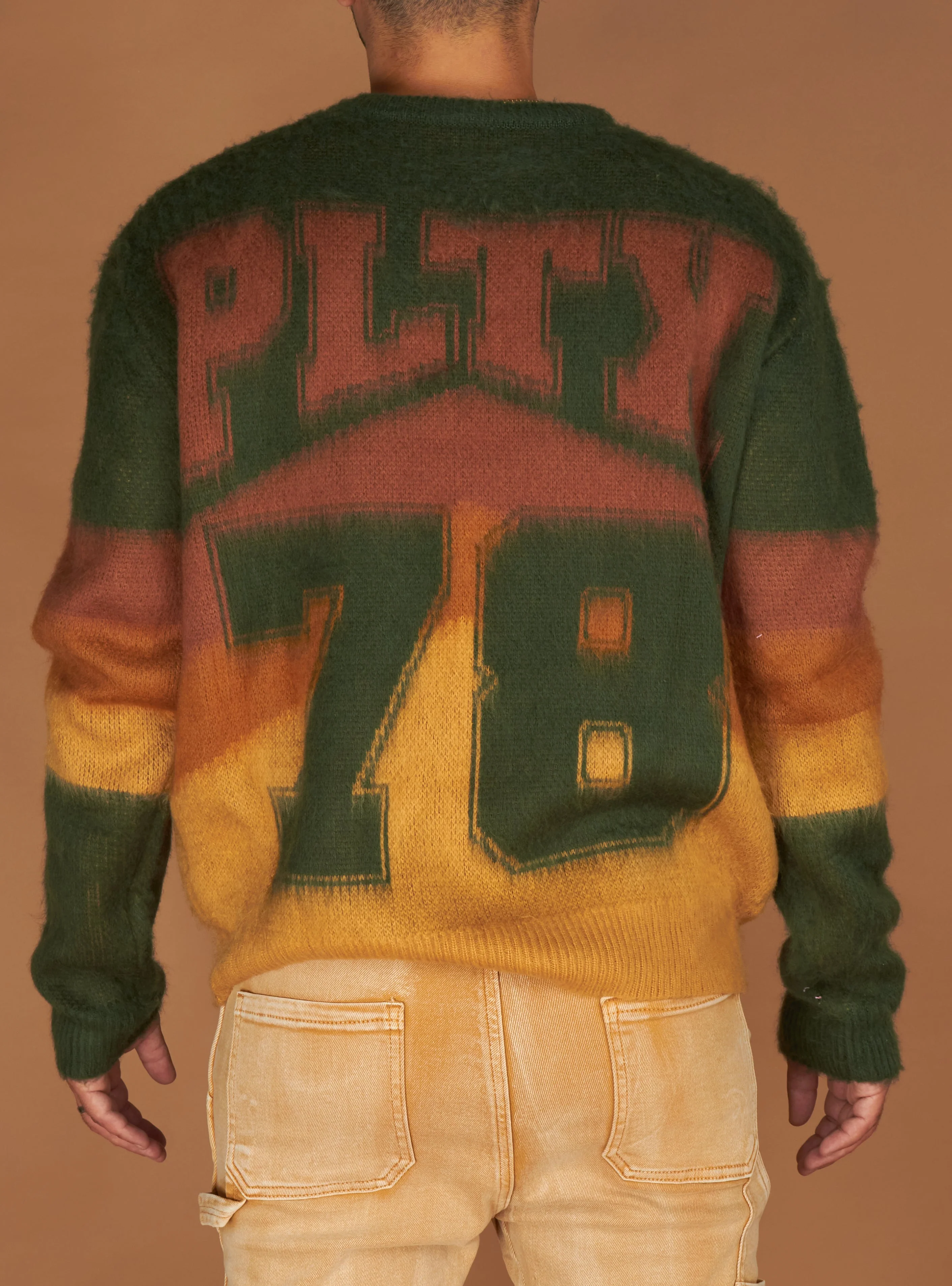 Politics Babe Sweater — Green & Brown - Image 3