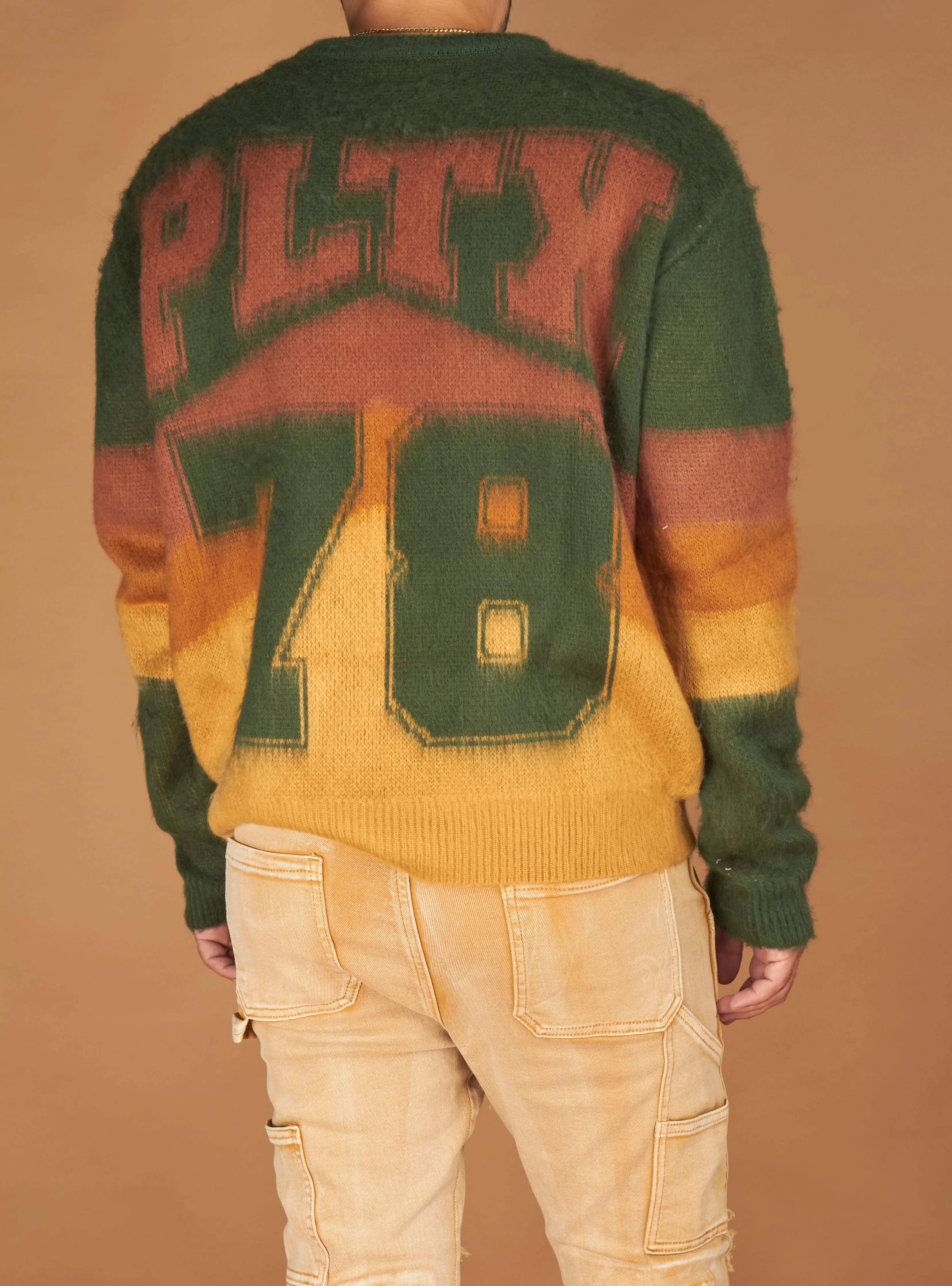 Politics Babe Sweater — Green & Brown - Image 6