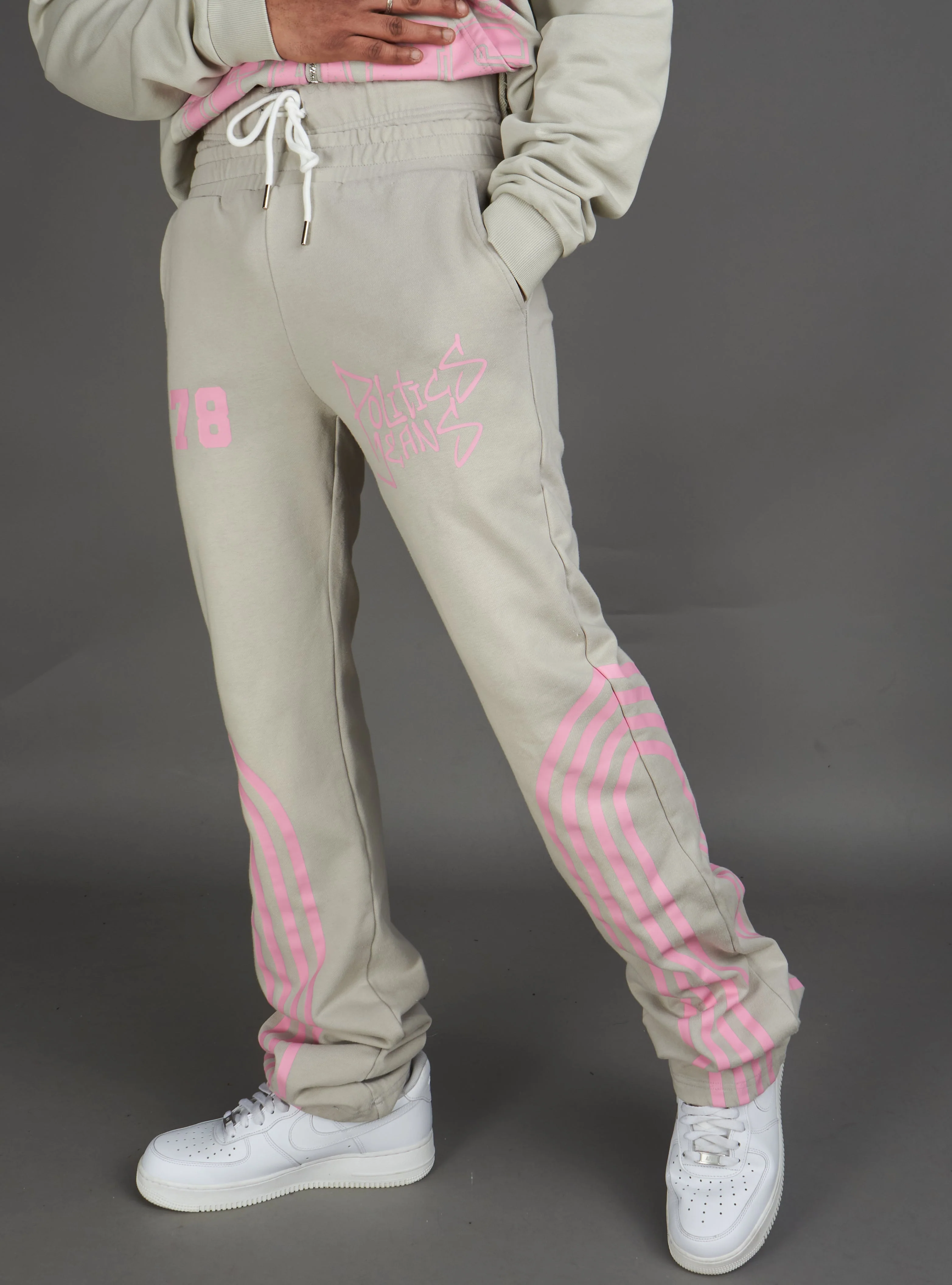 Politics Sweatpants - Ban - Grey - 023 - Image 16