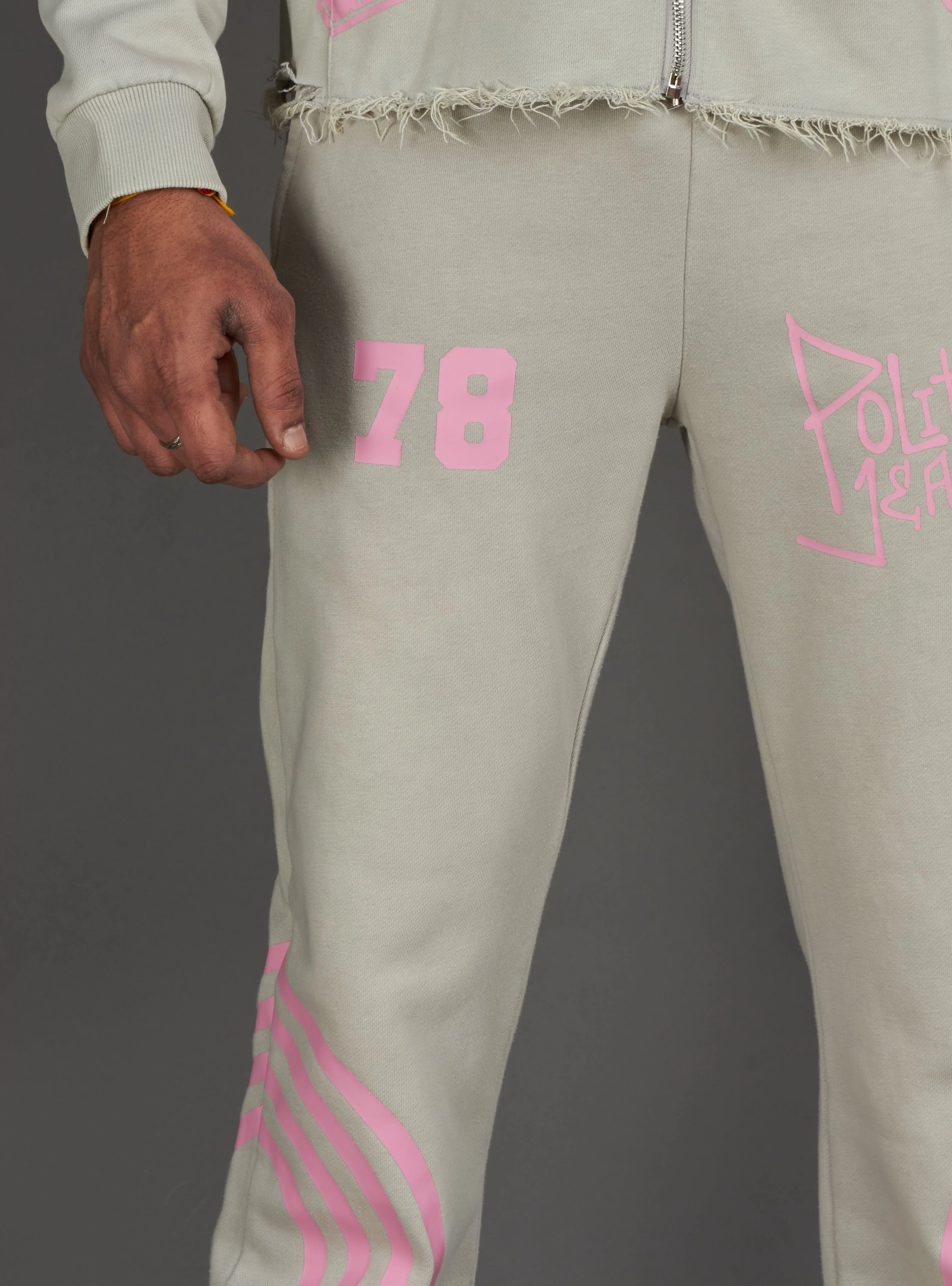 Politics Sweatpants - Ban - Grey - 023 - Image 6