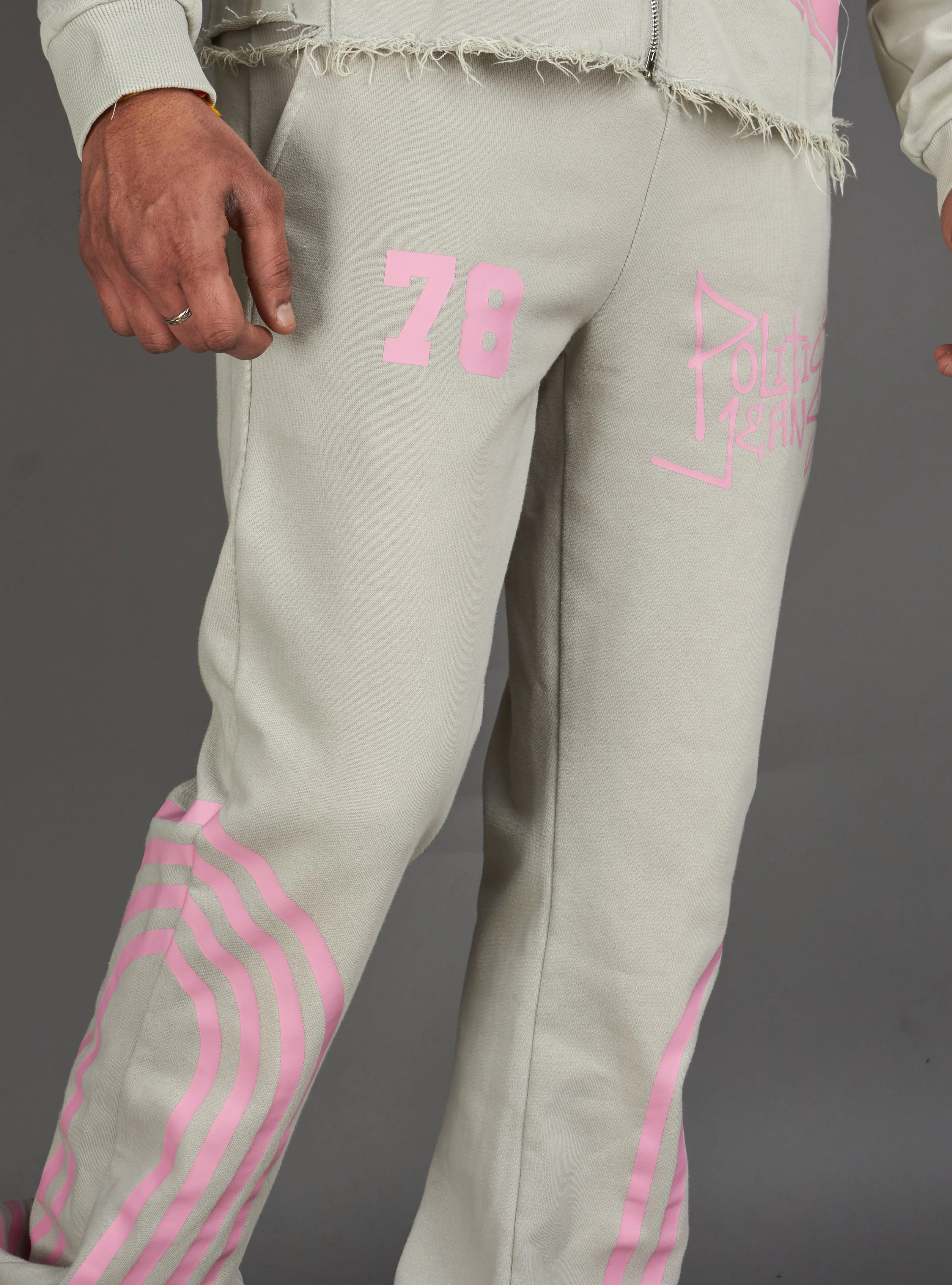 Politics Sweatpants - Ban - Grey - 023 - Image 8