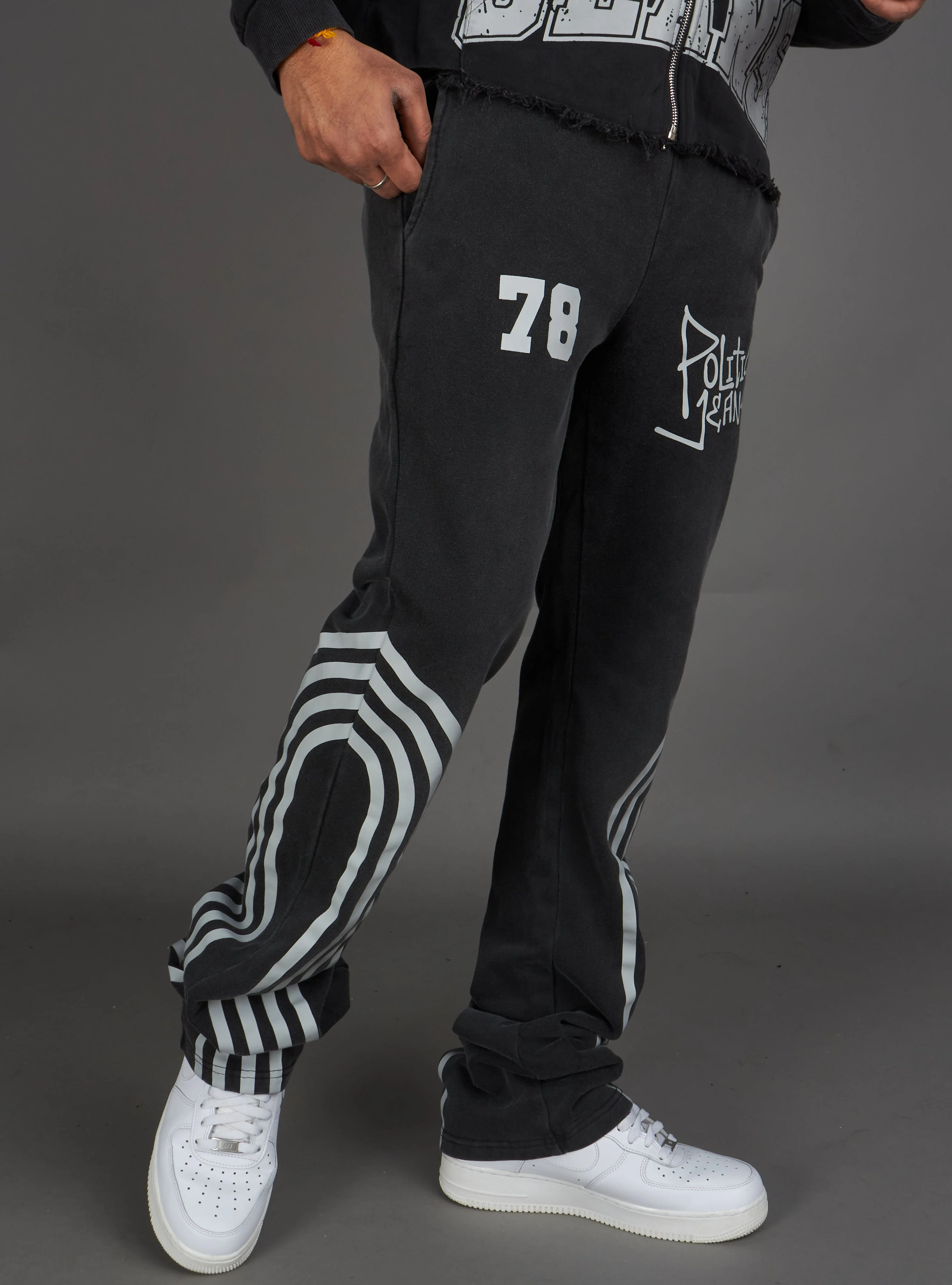 Politics Sweatpants - Ban - Black Wash - 109 - Image 13