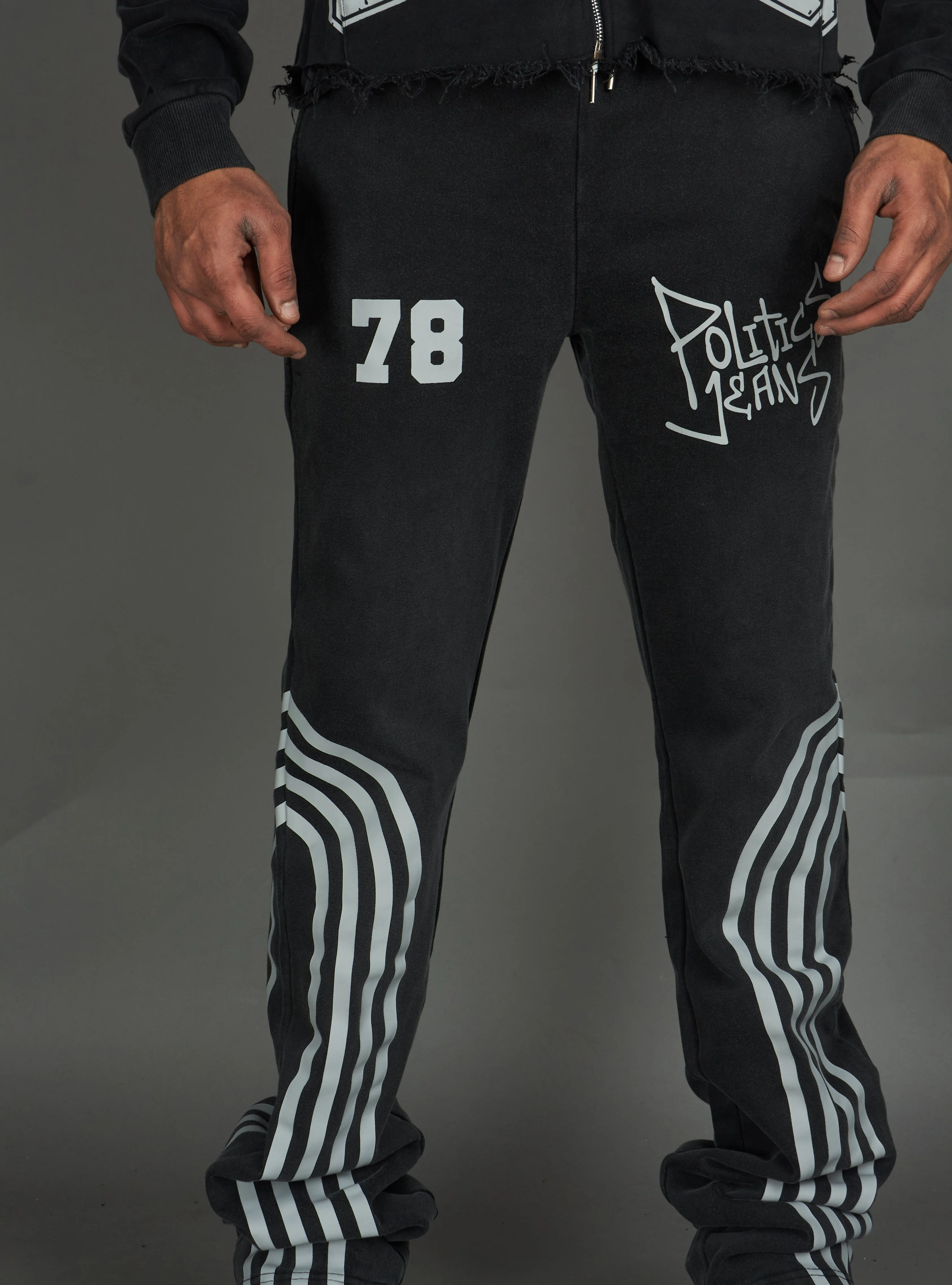 Politics Sweatpants - Ban - Black Wash - 109 - Image 2