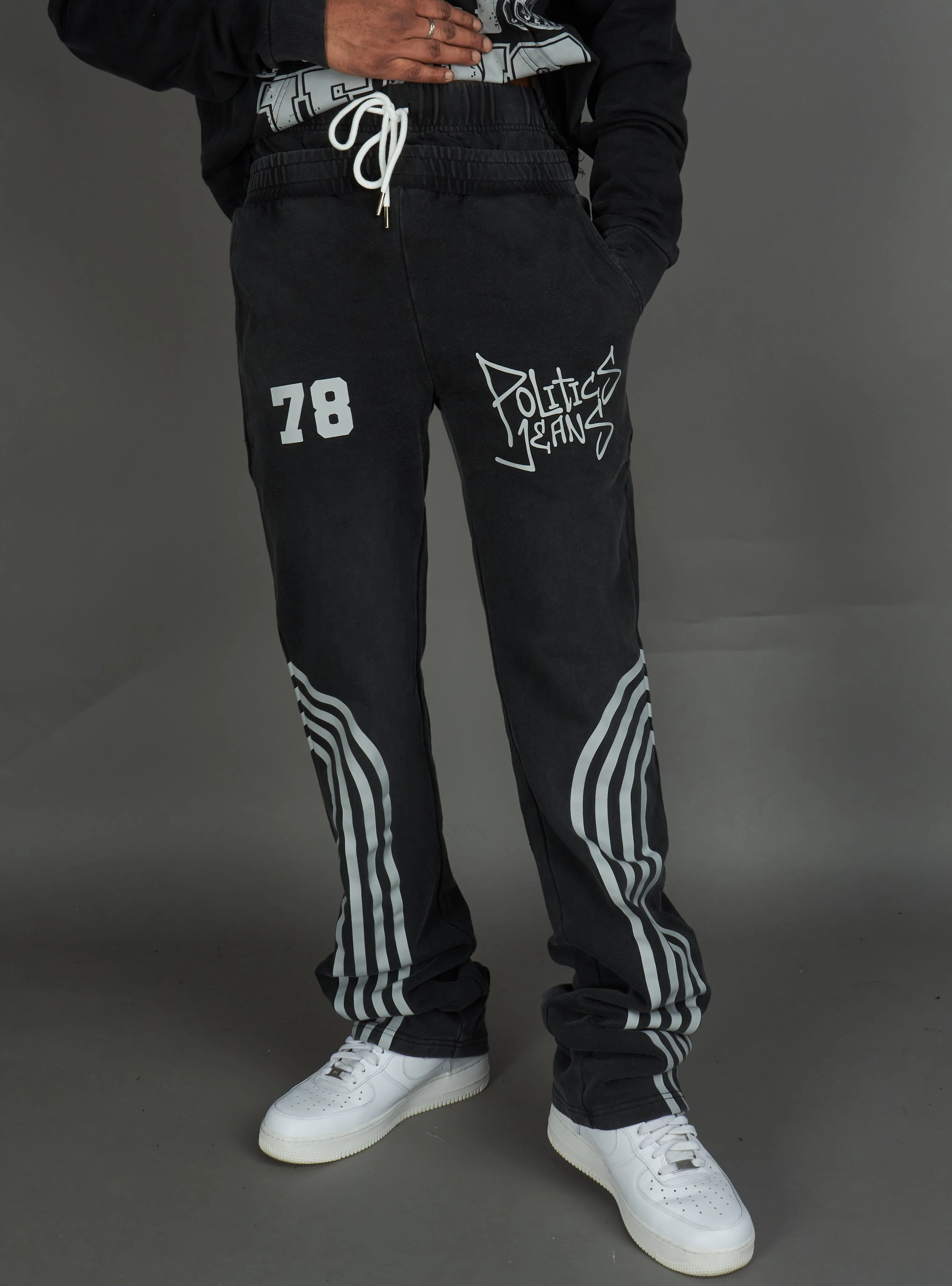 Politics Sweatpants - Ban - Black Wash - 109 - Image 6