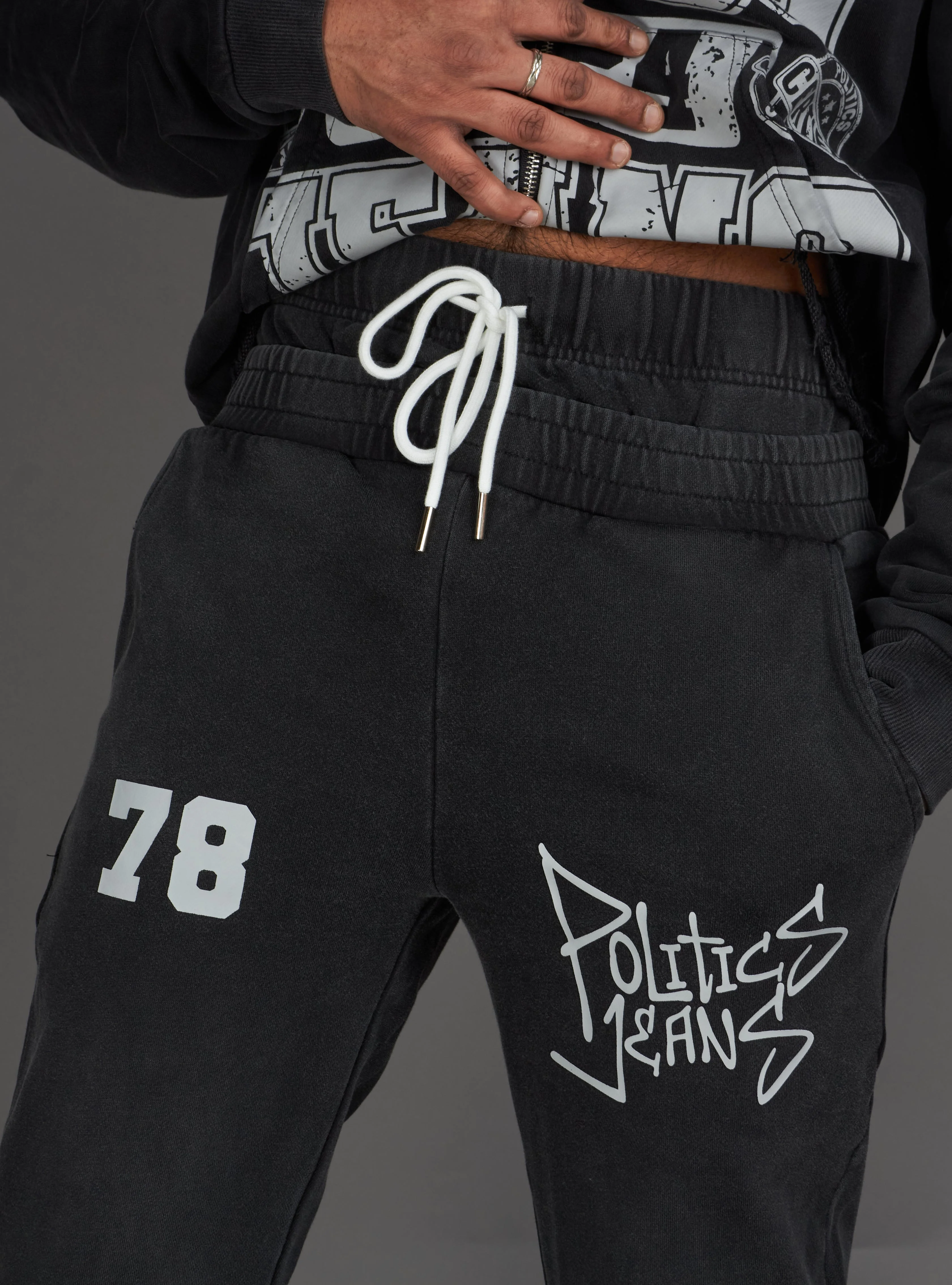 Politics Sweatpants - Ban - Black Wash - 109 - Image 8