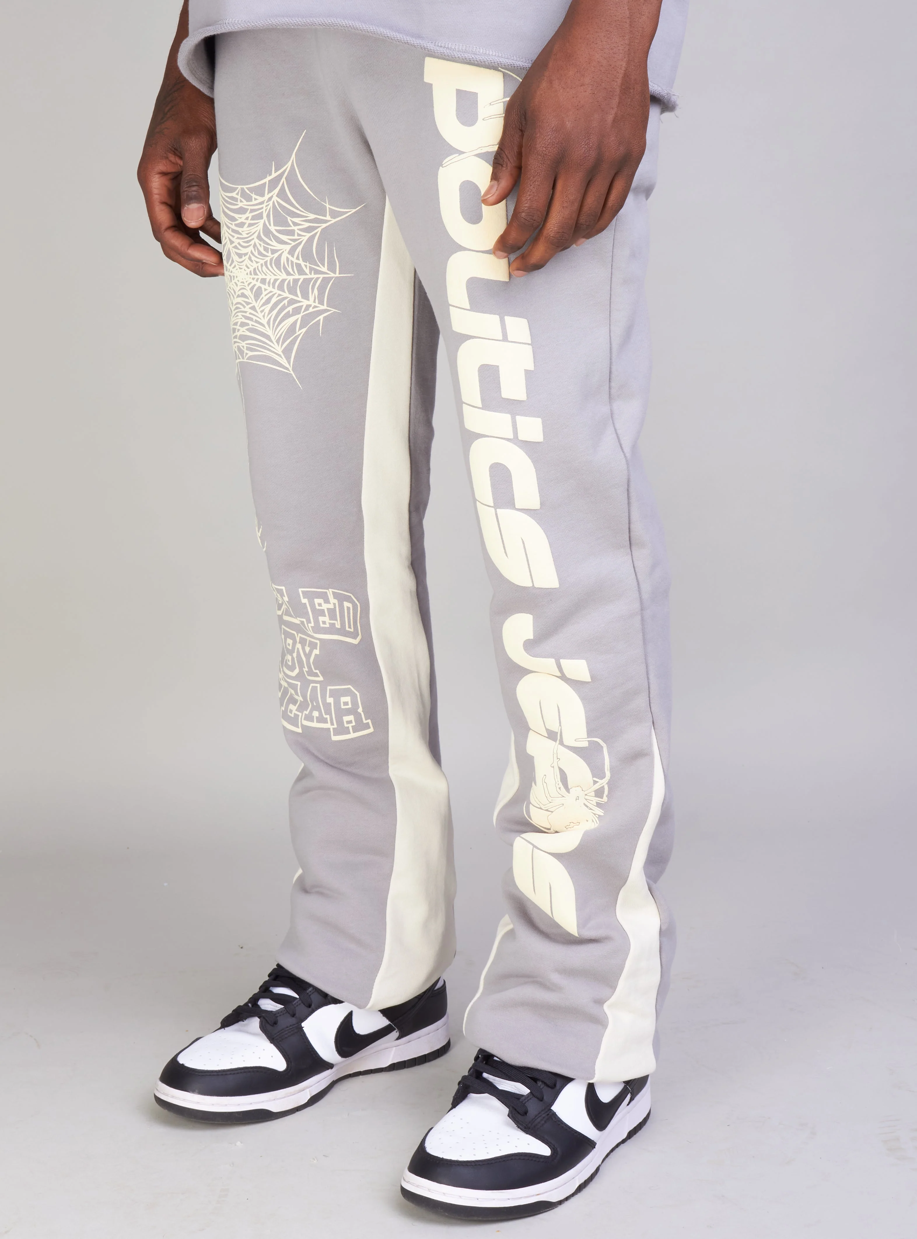 Politics Sweatpants - Isaacs - Grey And Cream - 702 - Image 4