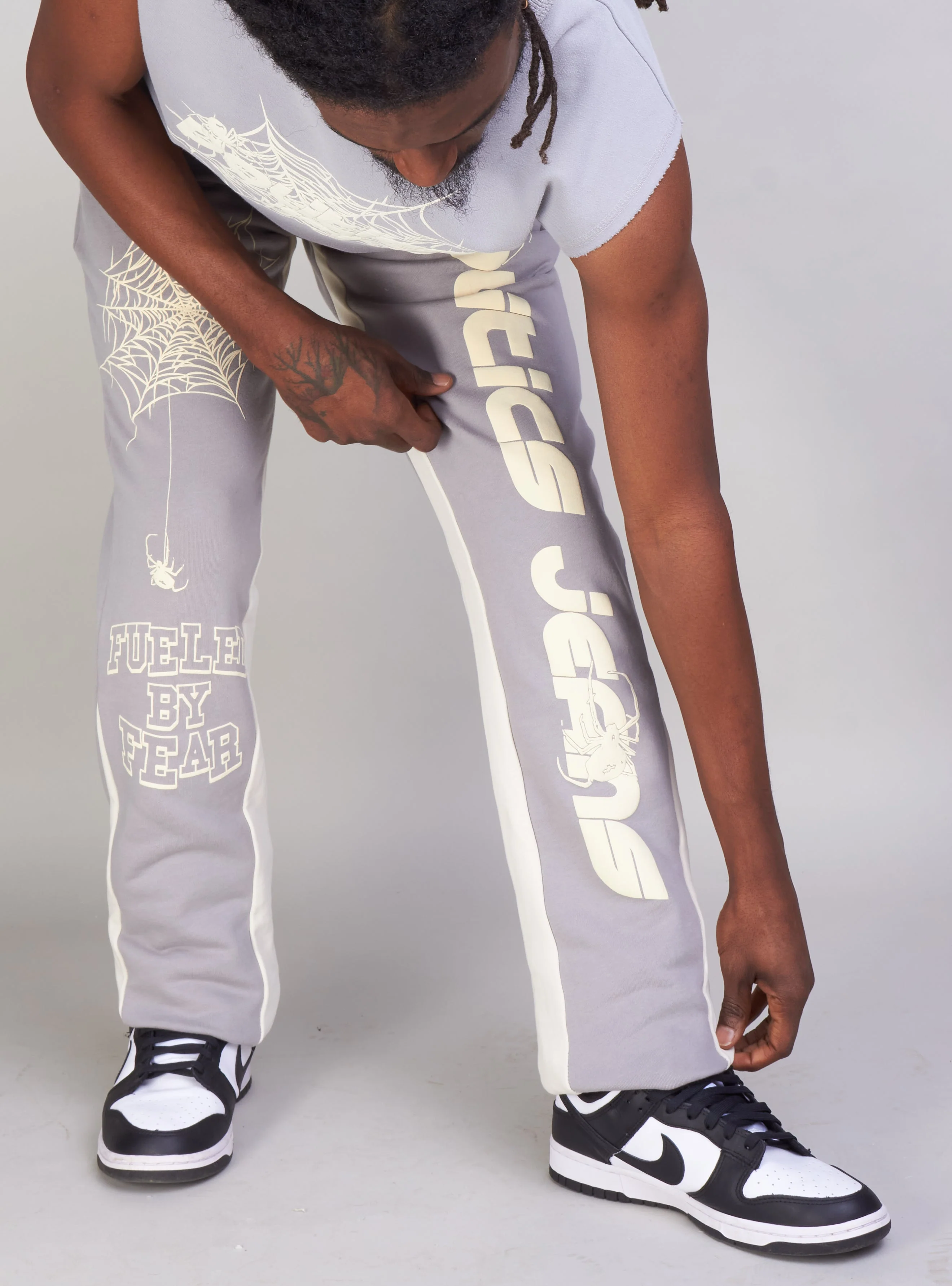 Politics Sweatpants - Isaacs - Grey And Cream - 702 - Image 5