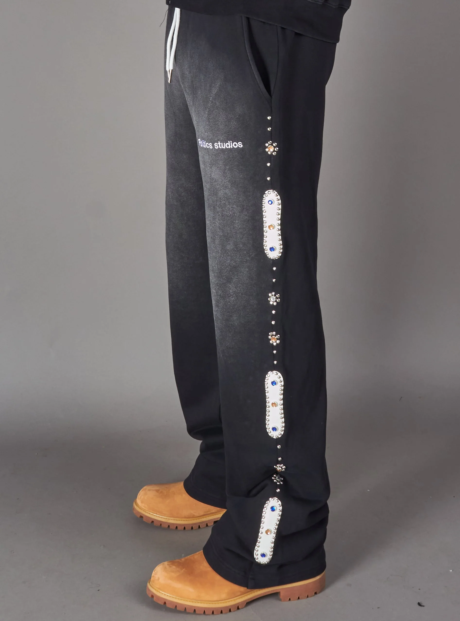 Politics Sweatpants - Kaida - Black - HOL-39 - Image 5