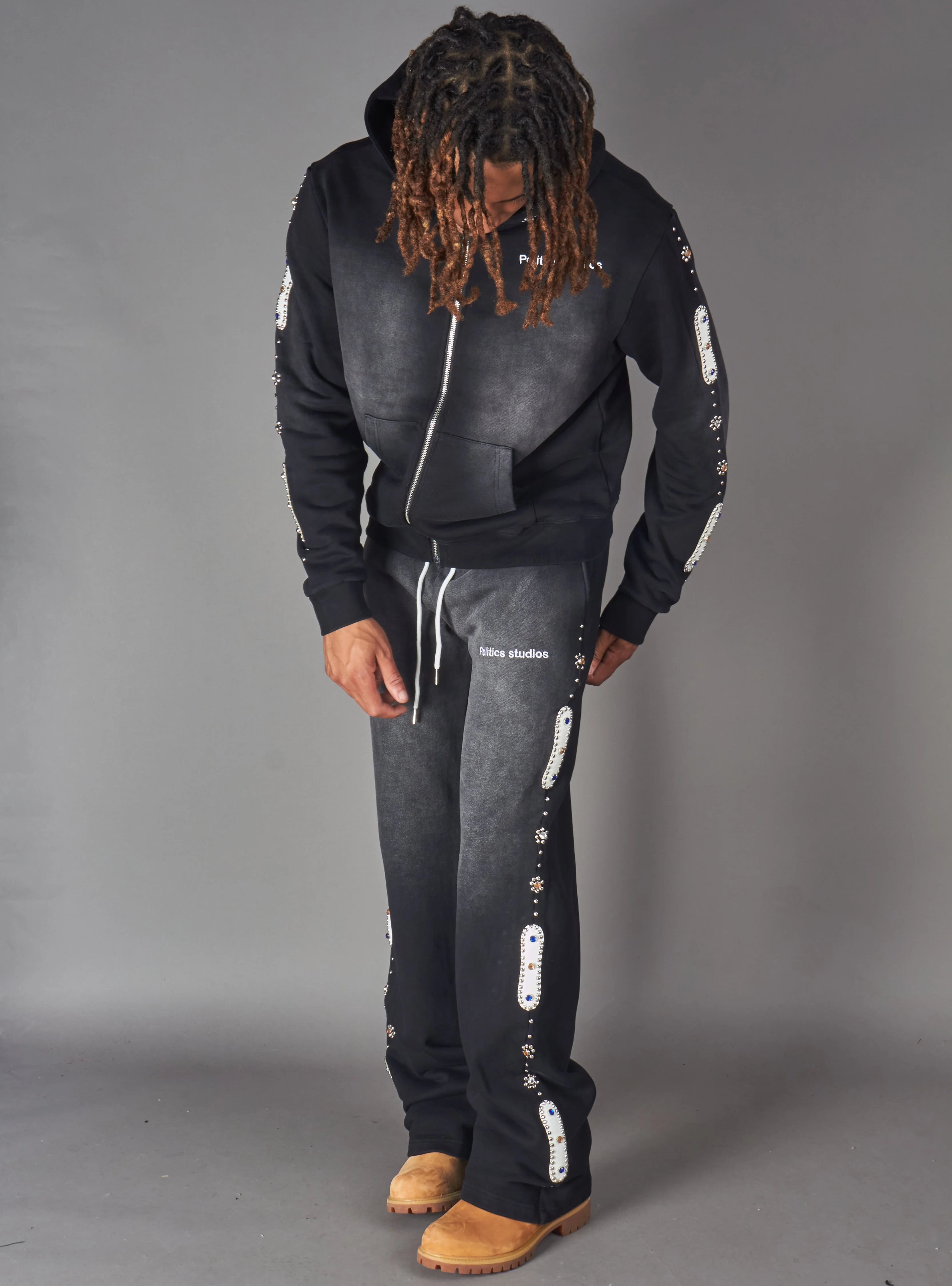 Politics Sweatpants - Kaida - Black - HOL-39 - Image 6