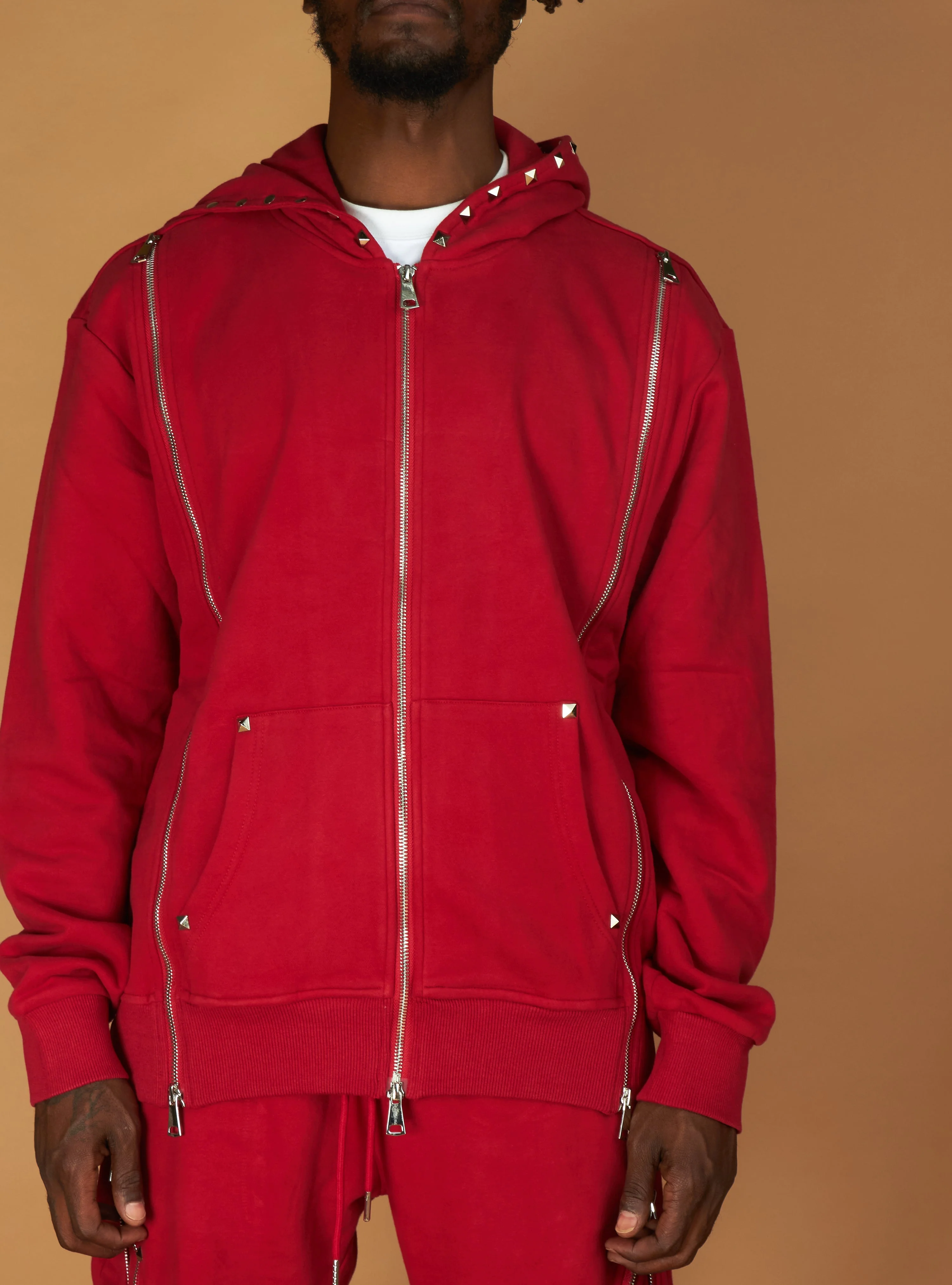 Politics Sweatsuit - Rivet - Red - 717/718 - Image 6