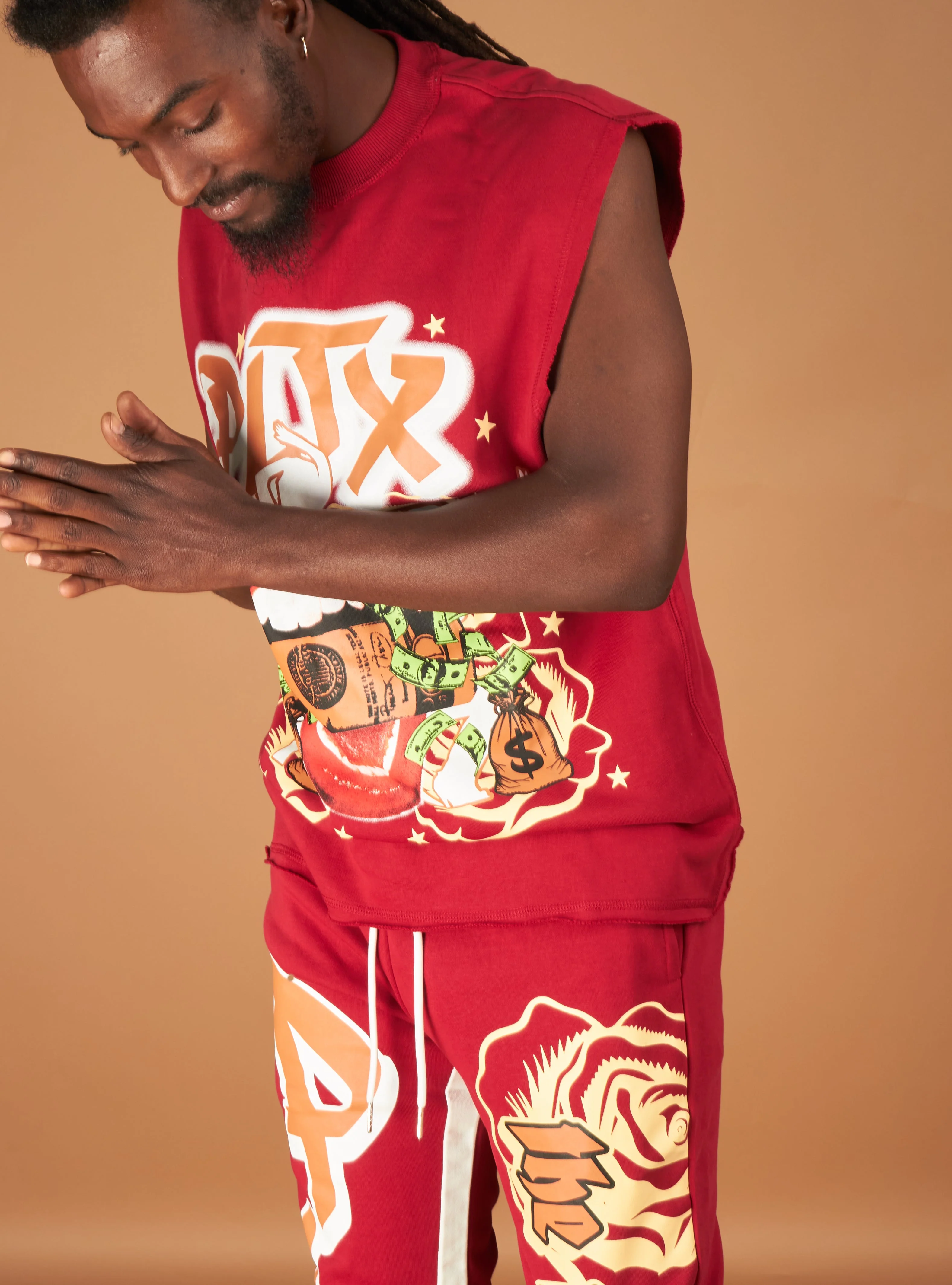 Politics Sweatsuit - Sven - Red - 442 - Image 5