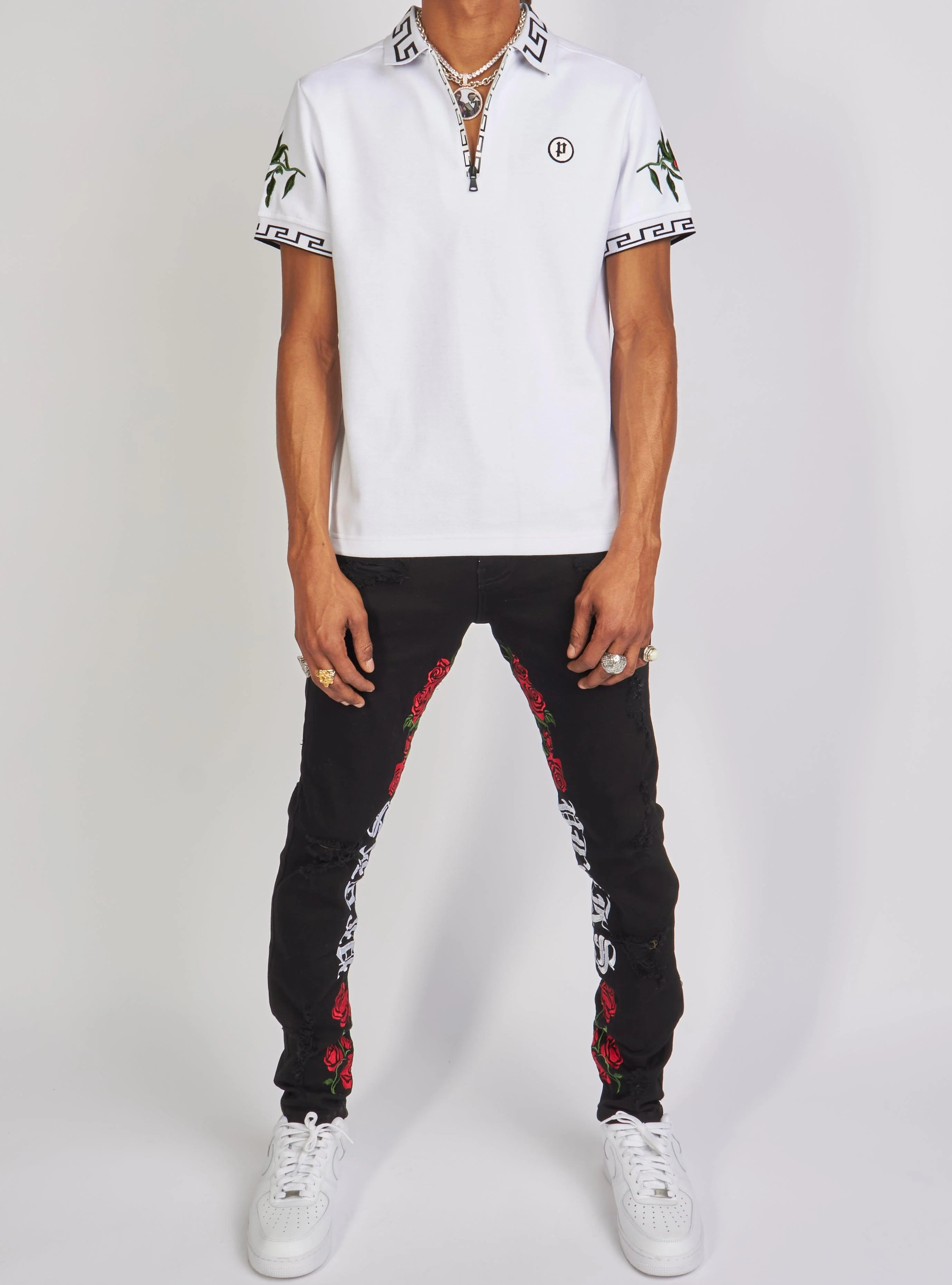 Politics T-Shirt - Allen Polo - White And Black - ALLEN155 - Image 6