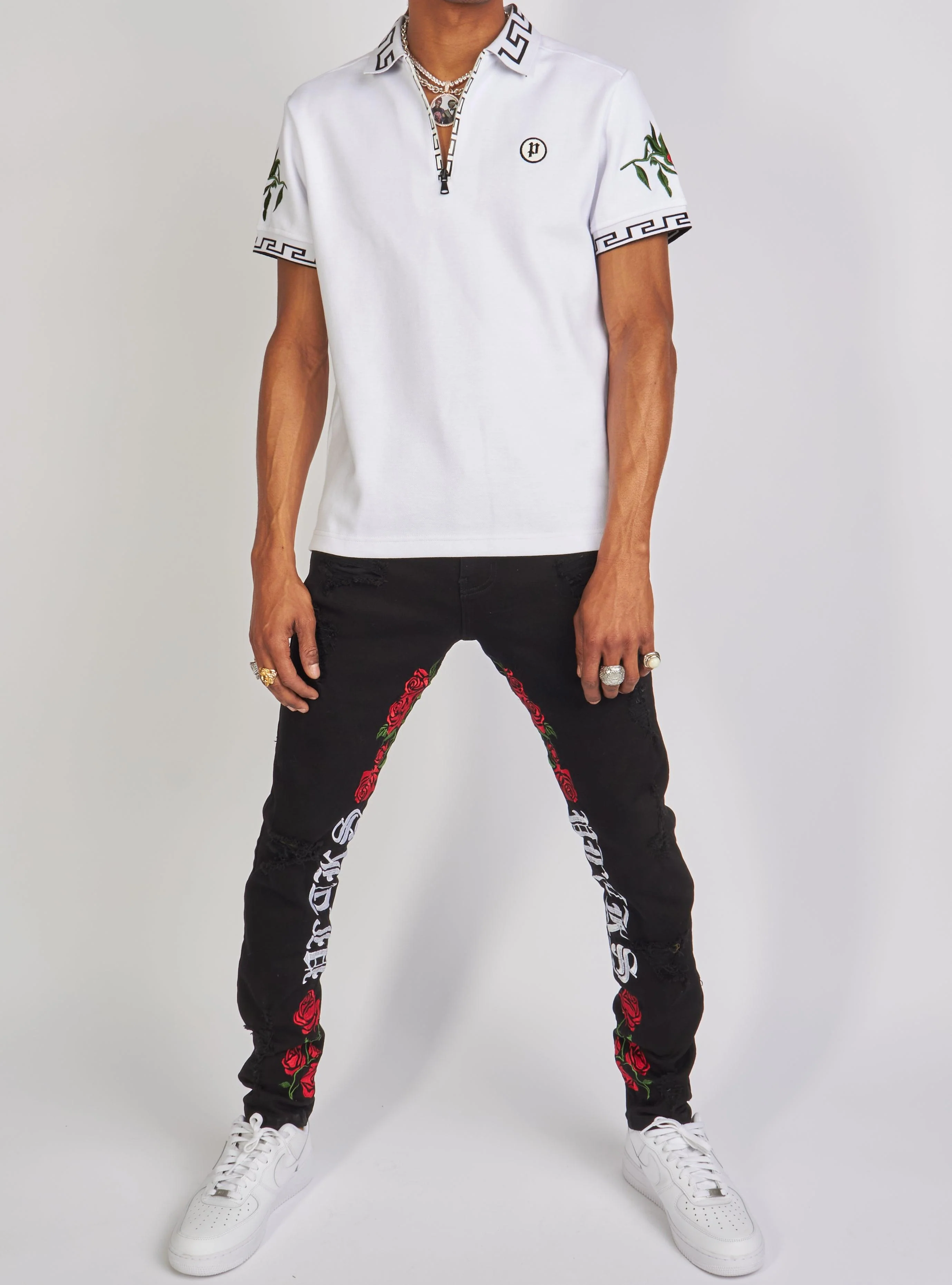 Politics T-Shirt - Allen Polo - White And Black - ALLEN155 - Image 7