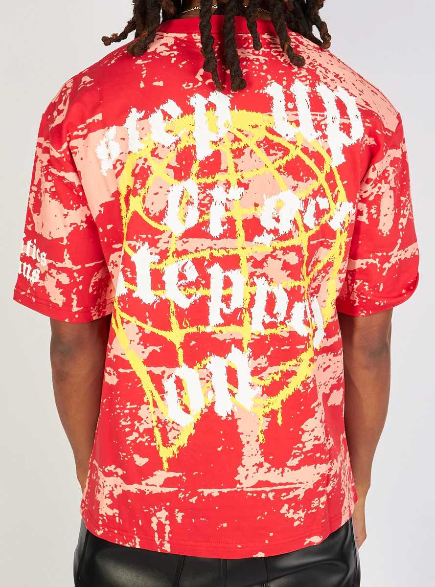 Politics T-Shirt - Graffiti - Coral  - Graffiti102 - Image 2