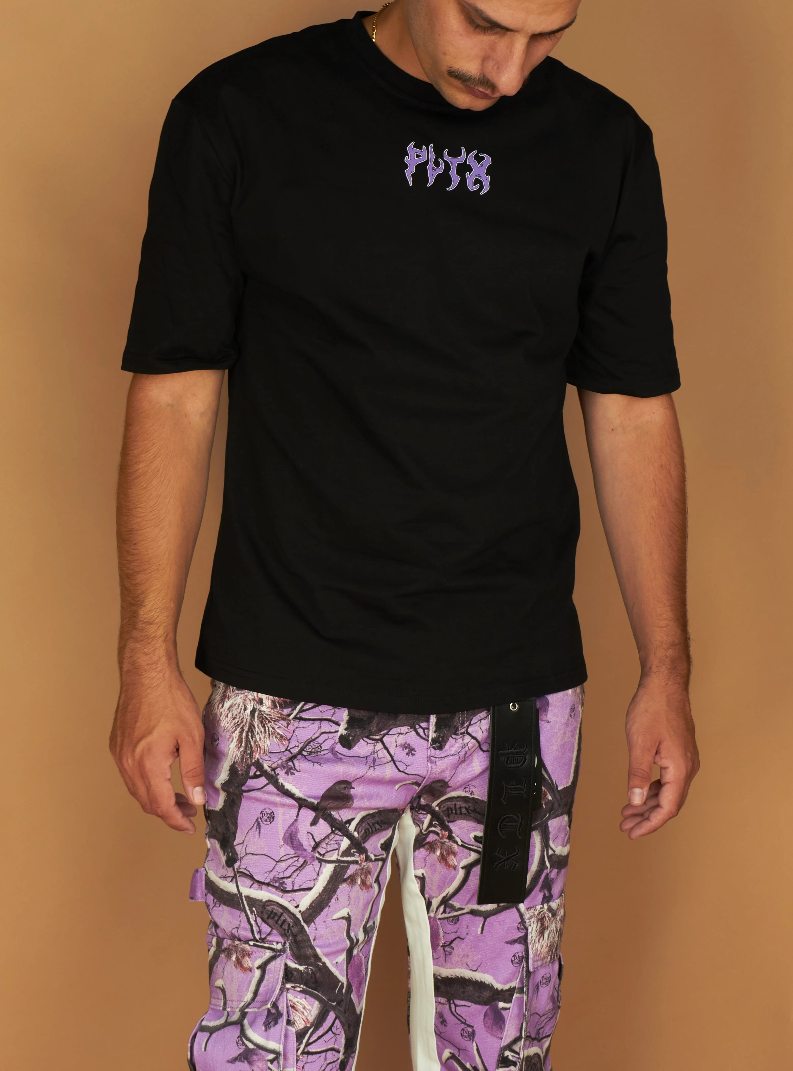 Politics T-Shirt - Mott - Black And Purple - 914 - Image 3