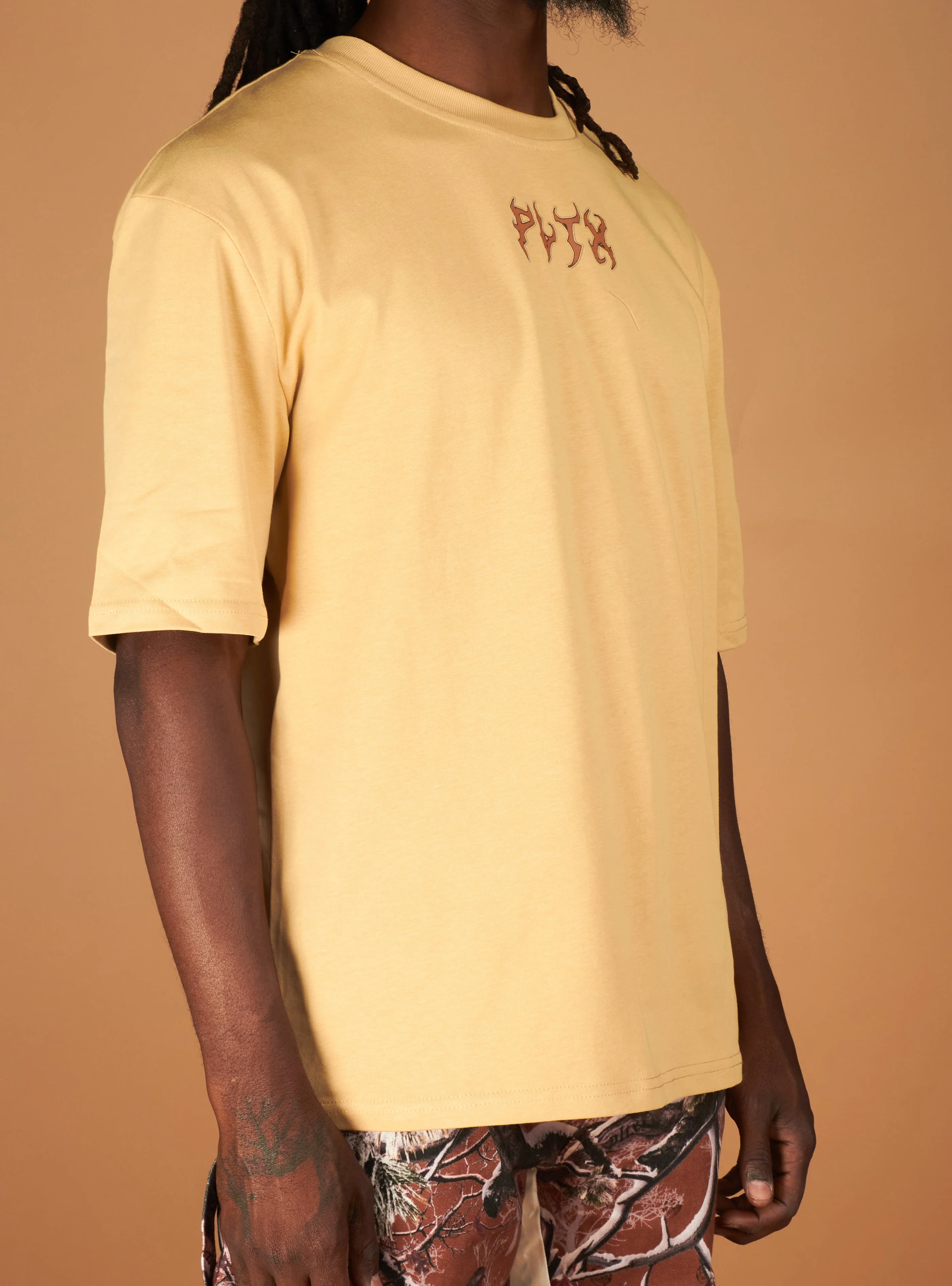 Politics T-Shirt - Mott - Khaki - 935 - Image 4