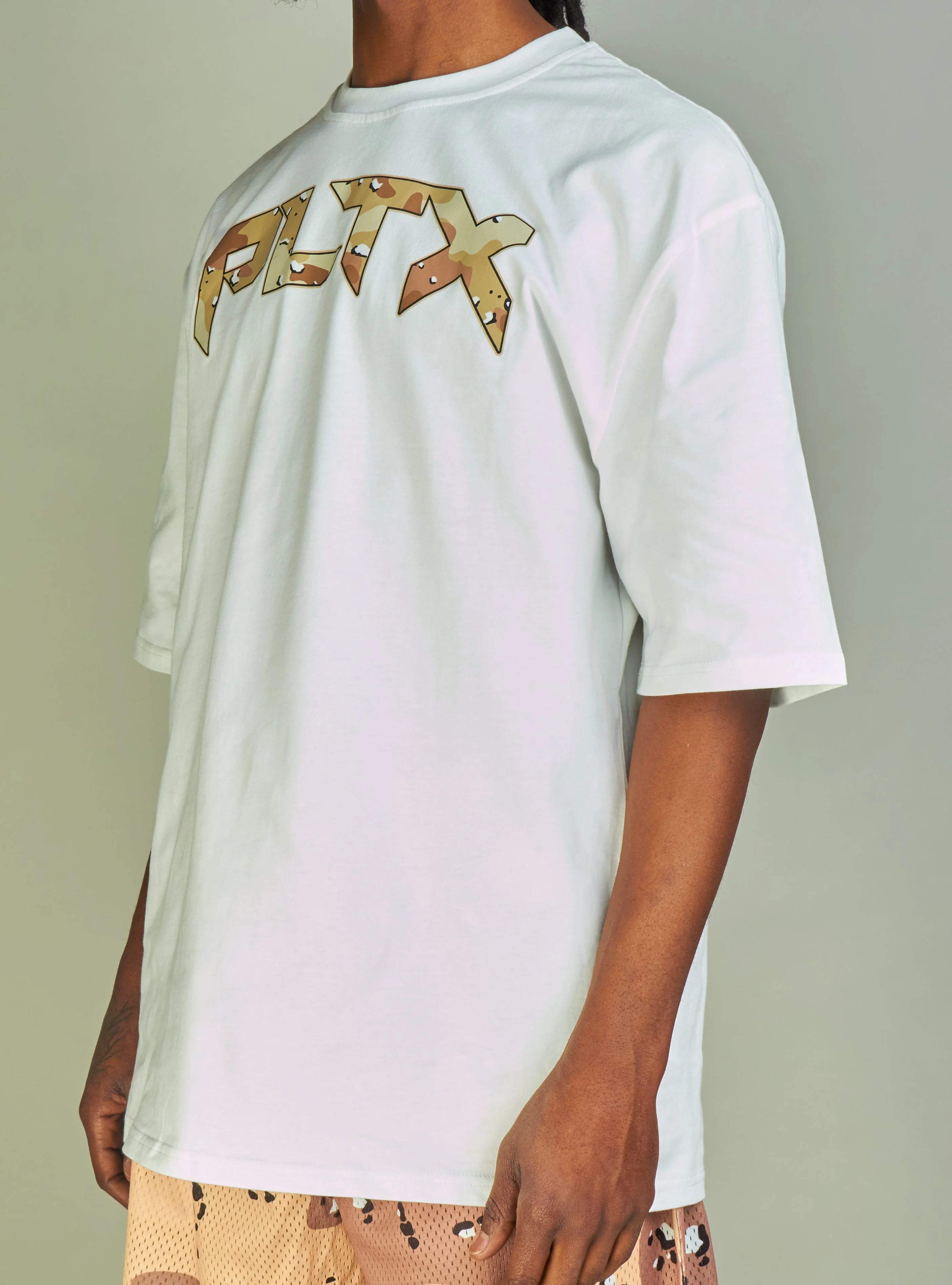 Politics T-Shirt - Mott - White And Desert Camo - 907 - Image 2