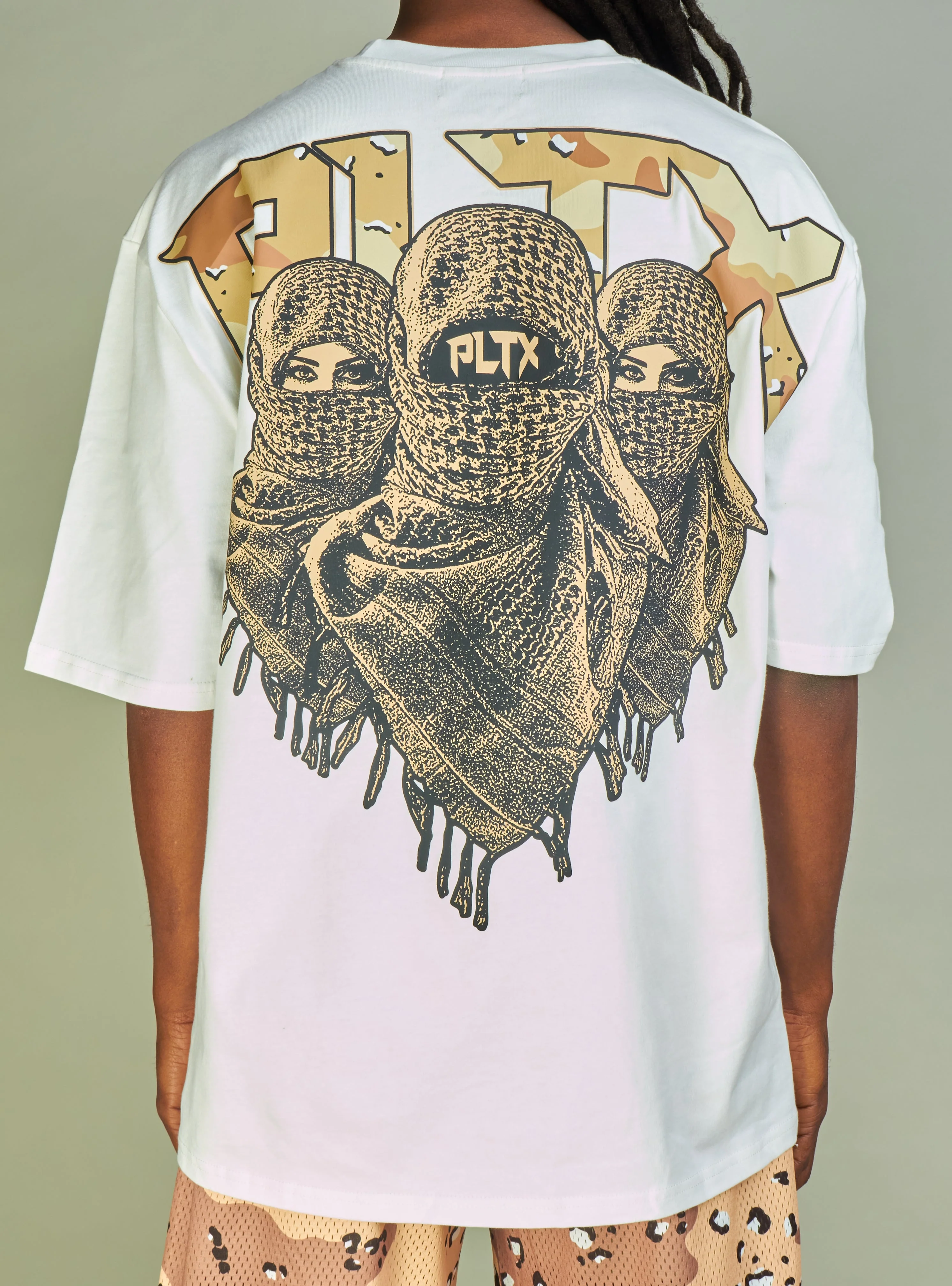 Politics T-Shirt - Mott - White And Desert Camo - 907 - Image 3