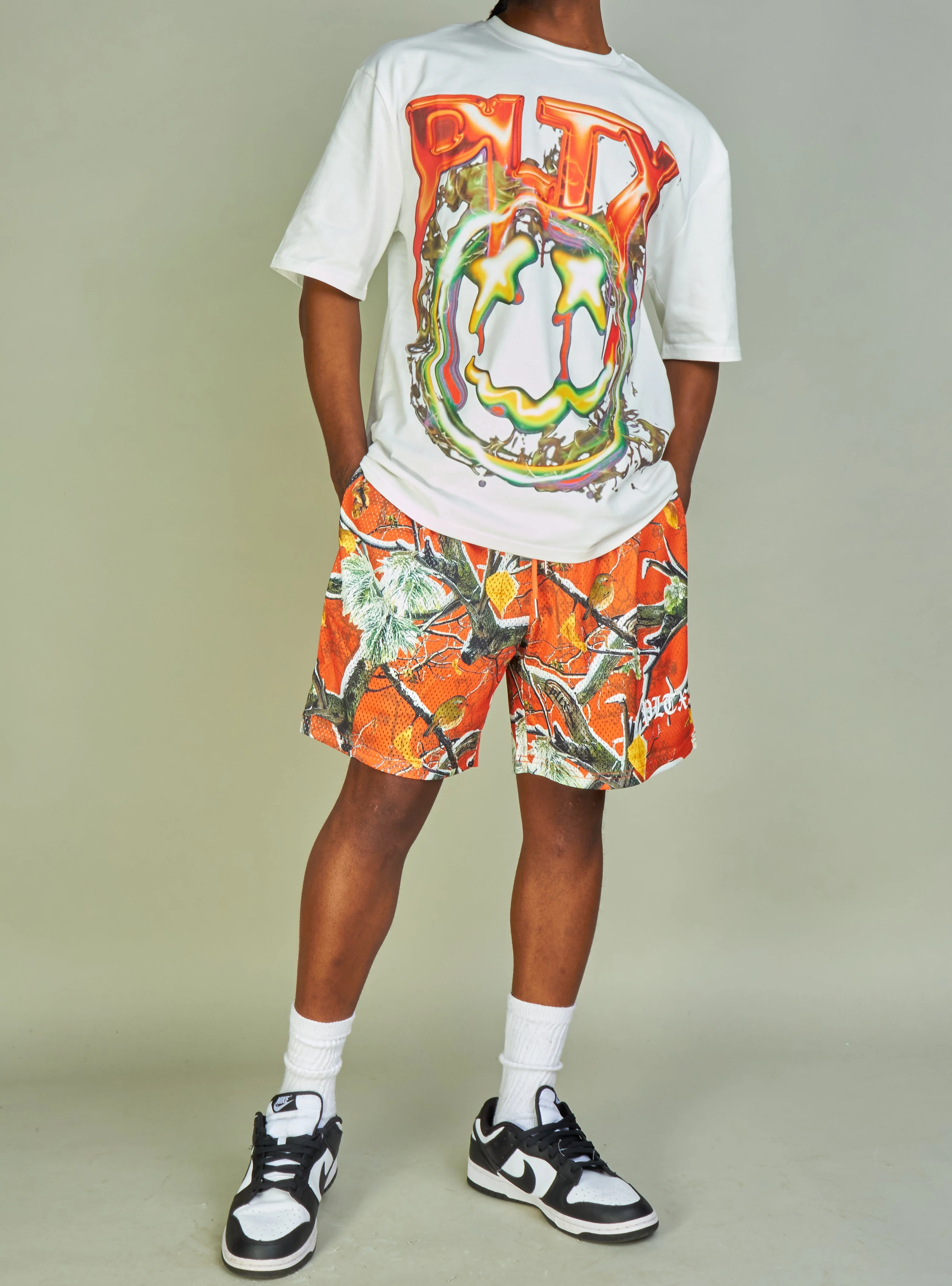 Politics T-Shirt - Mott - White and Orange - 905 - Image 3