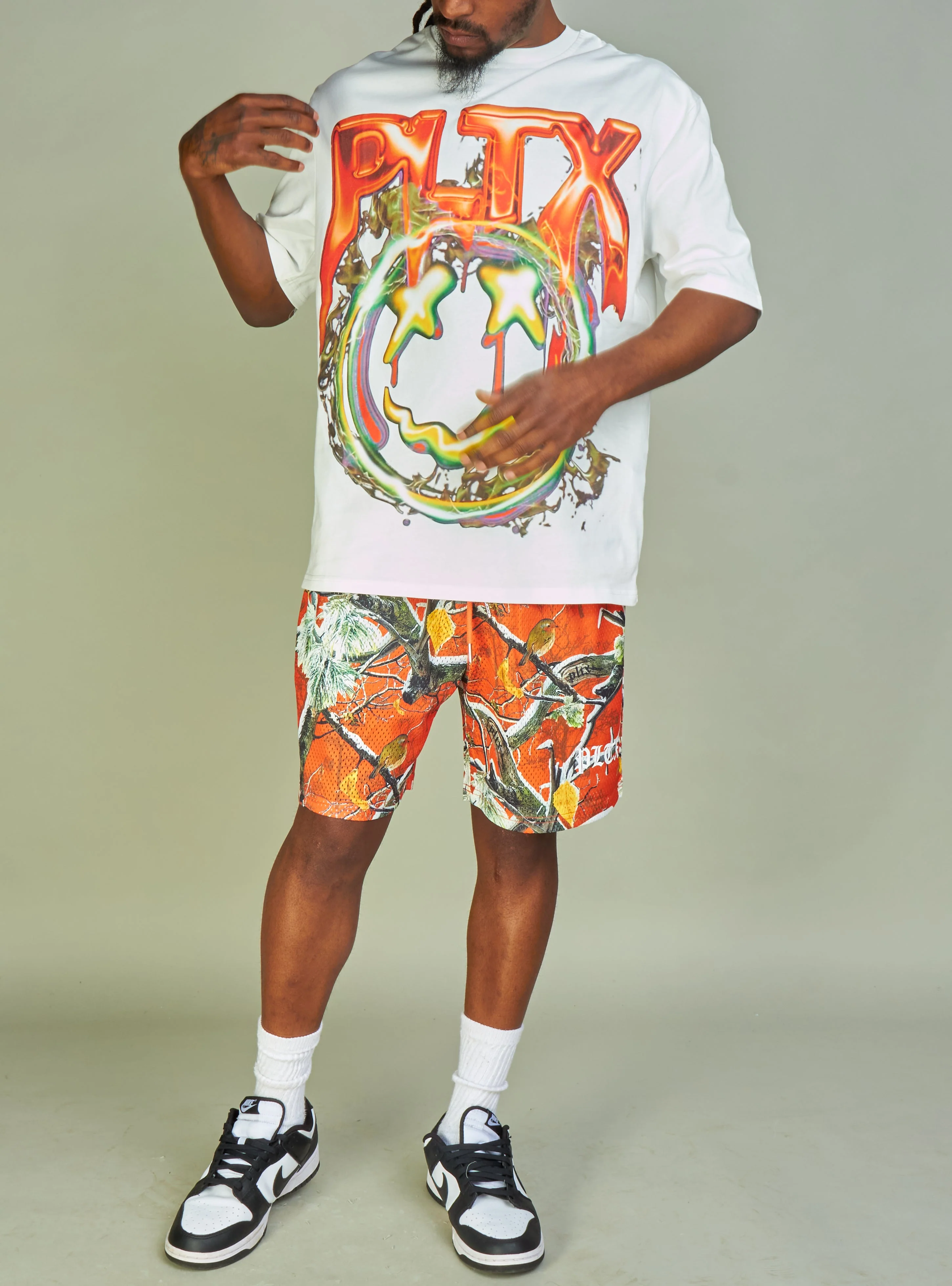 Politics T-Shirt - Mott - White and Orange - 905 - Image 5