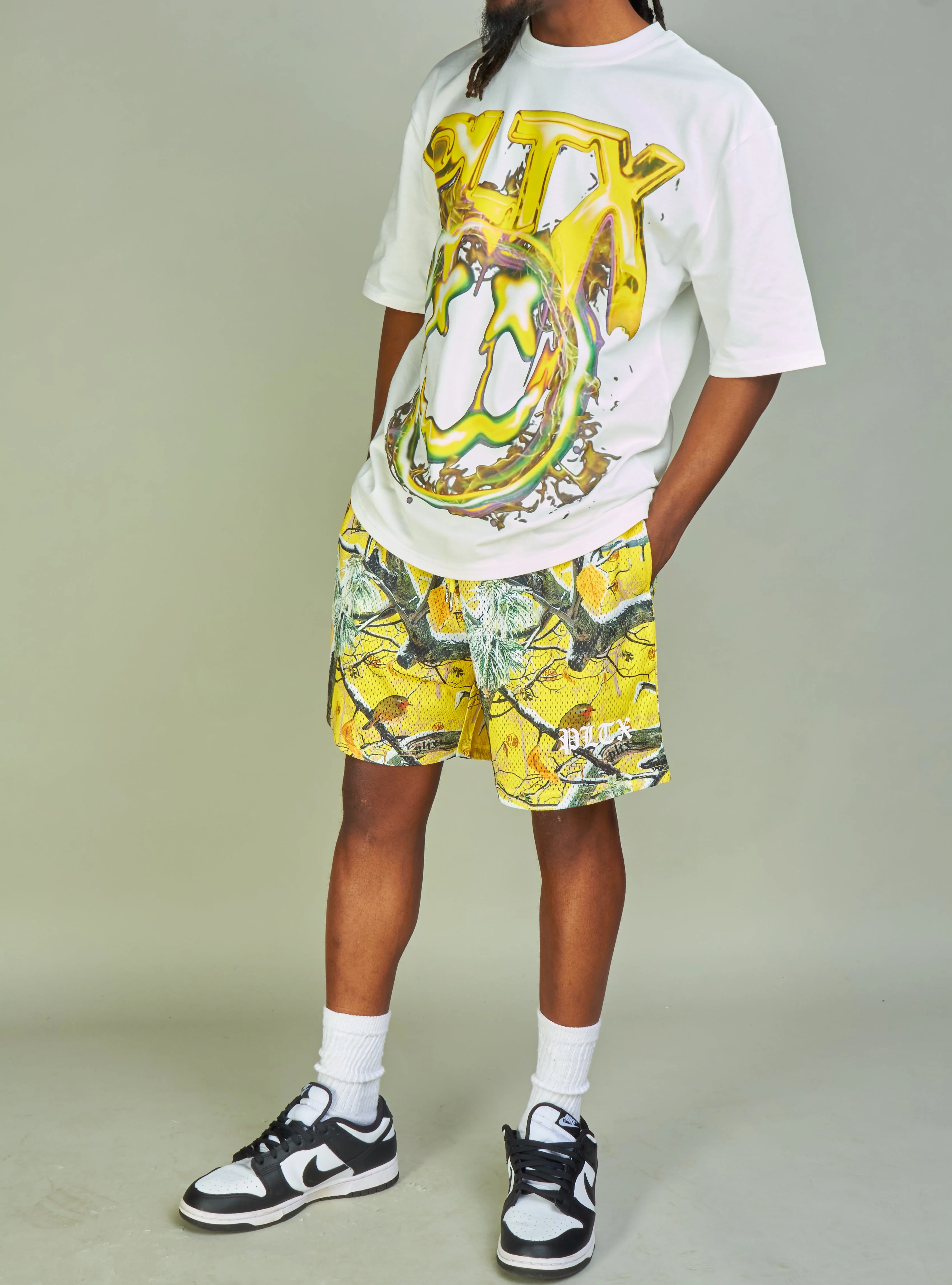 Politics T-Shirt - Mott - White and Yellow - 904 - Image 4