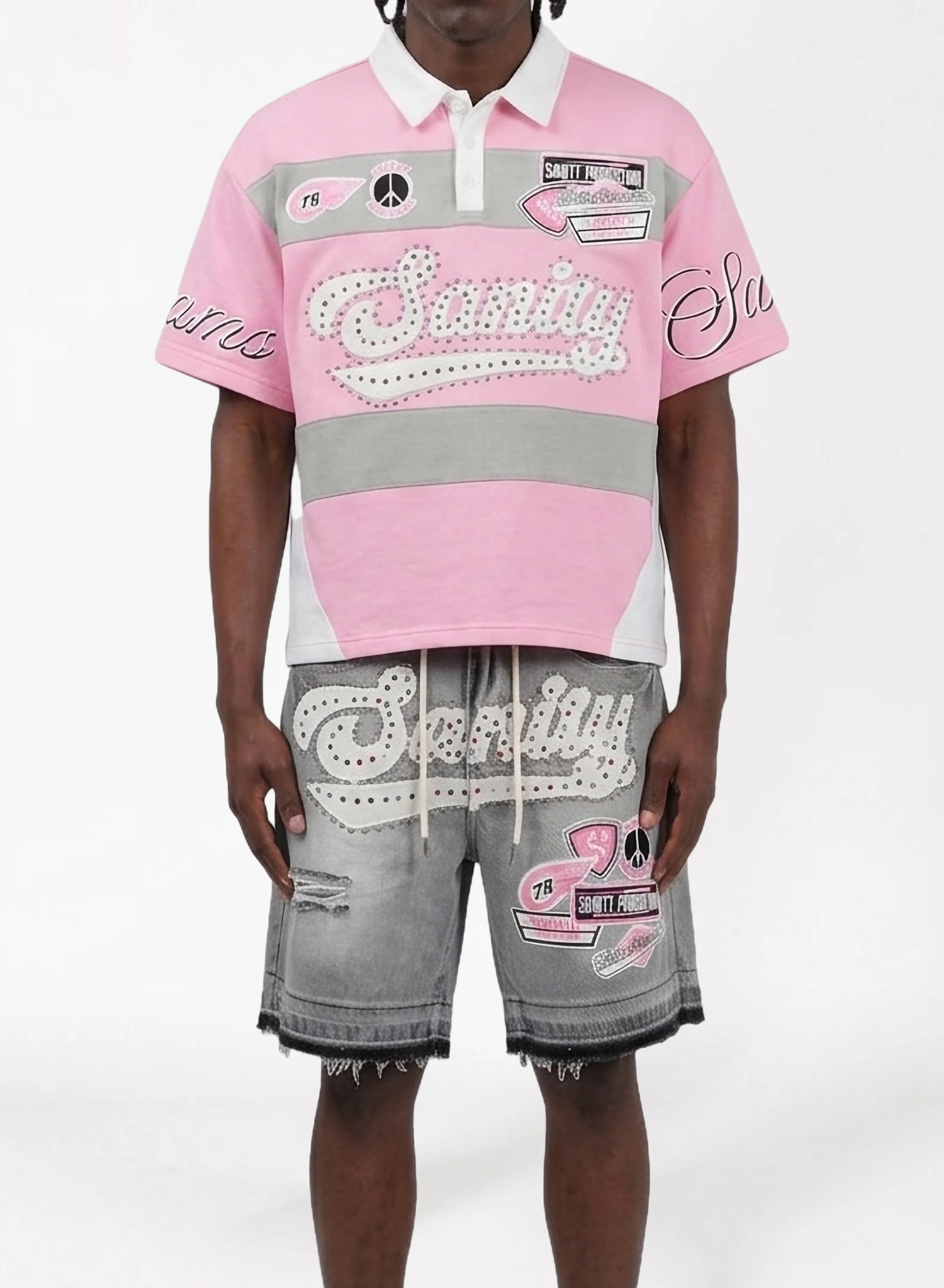 Politics T-Shirt - Pink And White - SPR26-85 - Image 2