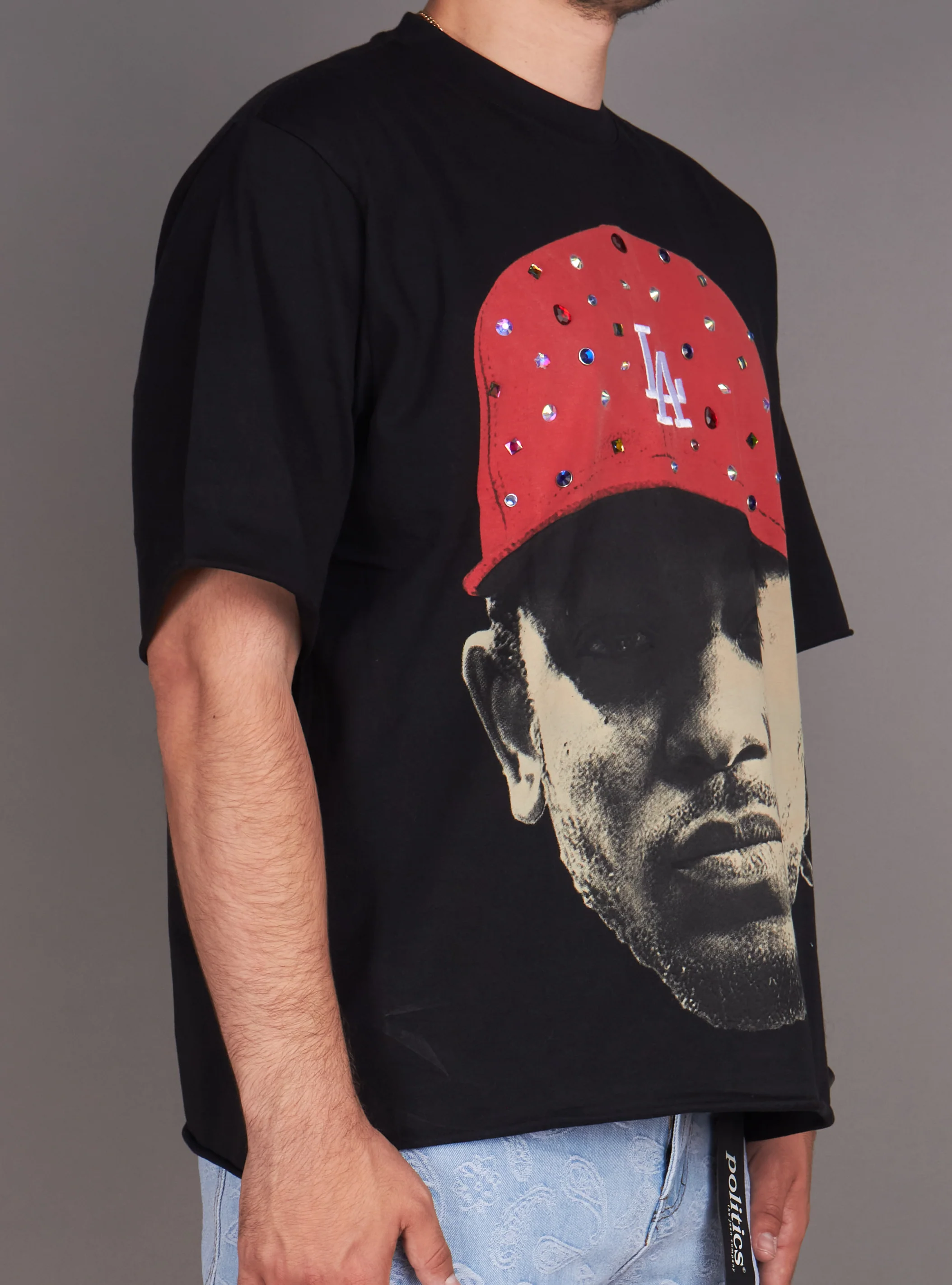 Politics T-Shirt - Stafan - Black And Red - 314 - Image 2