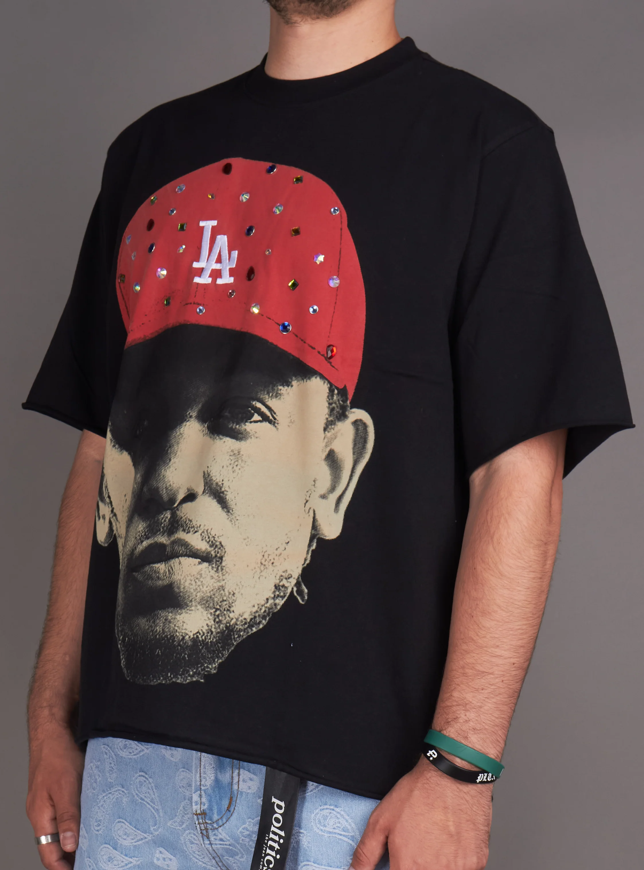Politics T-Shirt - Stafan - Black And Red - 314 - Image 6
