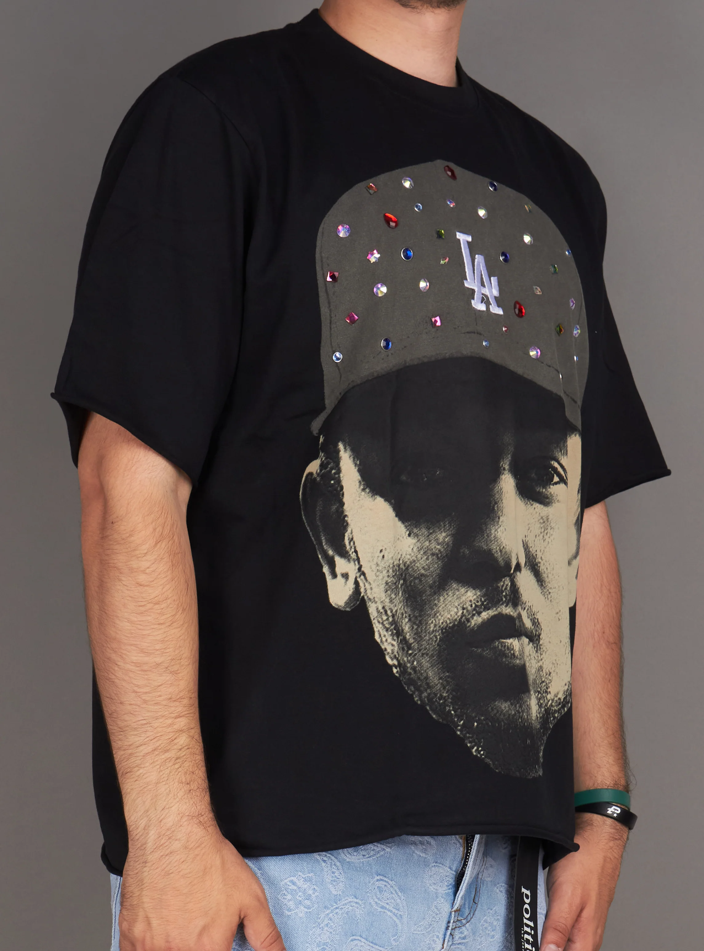 Politics T-Shirt - Stafan - Black On Black - 312 - Image 2