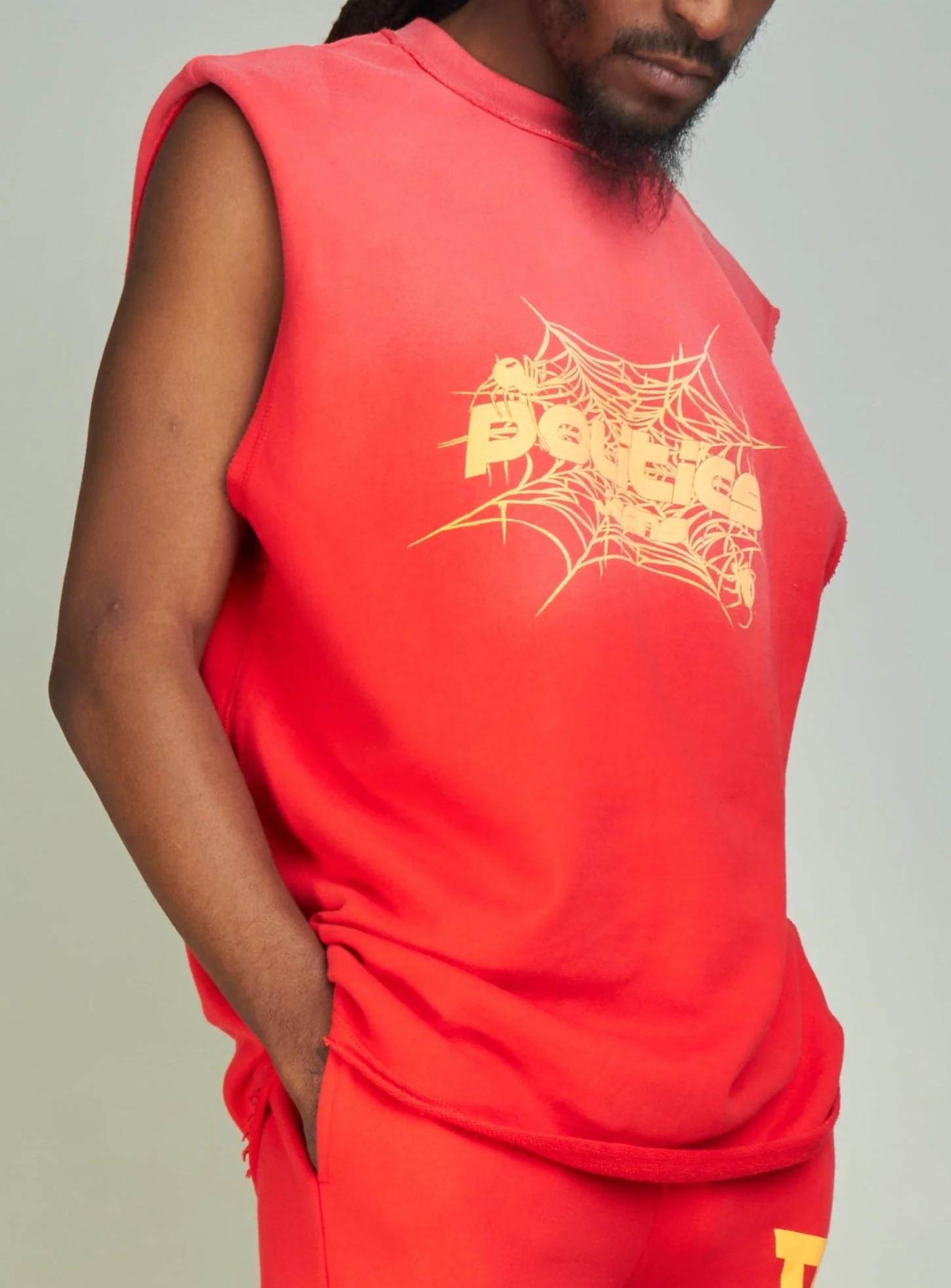 Politics Tank Top - Isaacs - Red And Orange  - 093 - Image 2