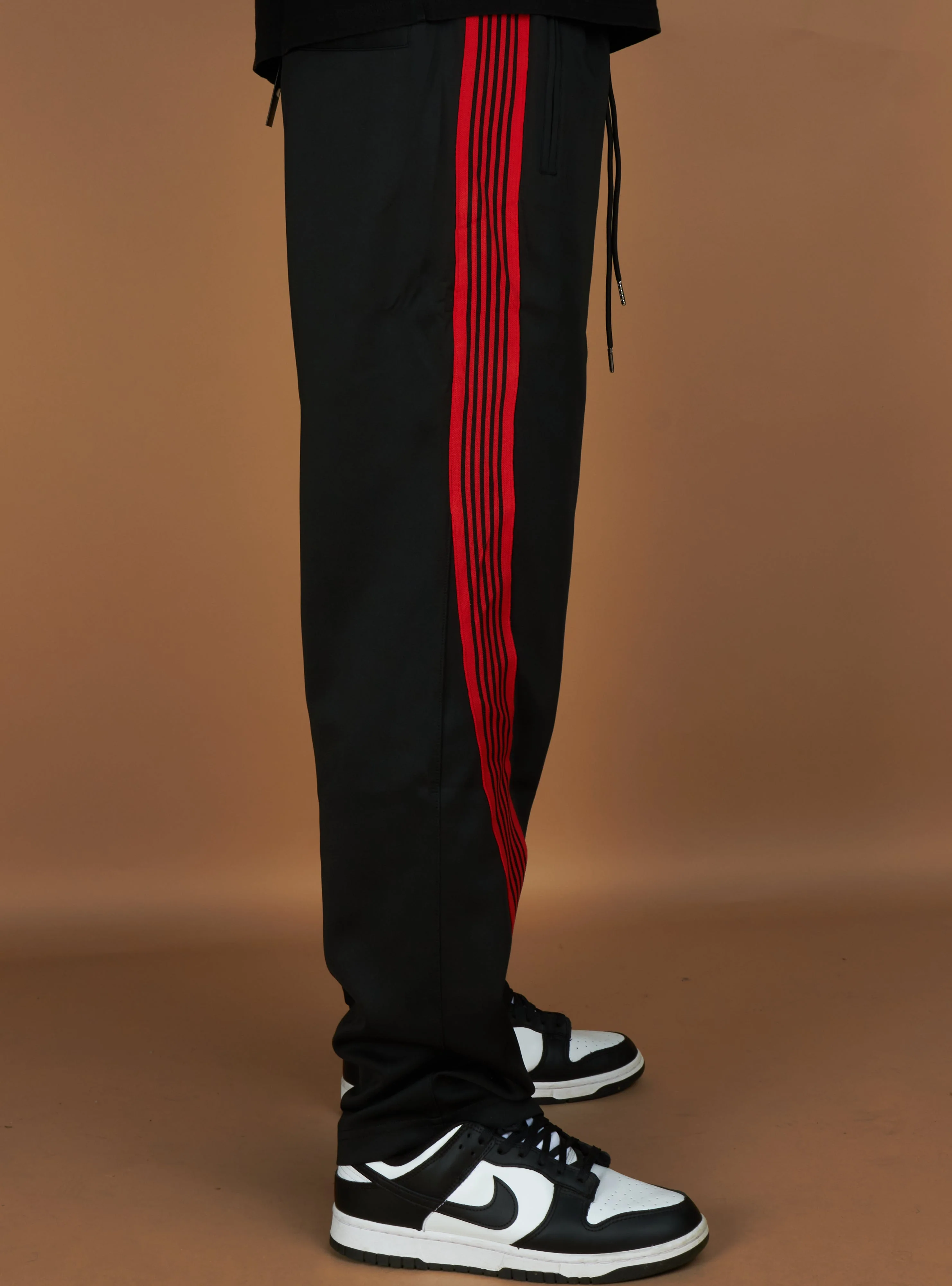 Politics Wisp Track Pants — Black & Red - Image 4