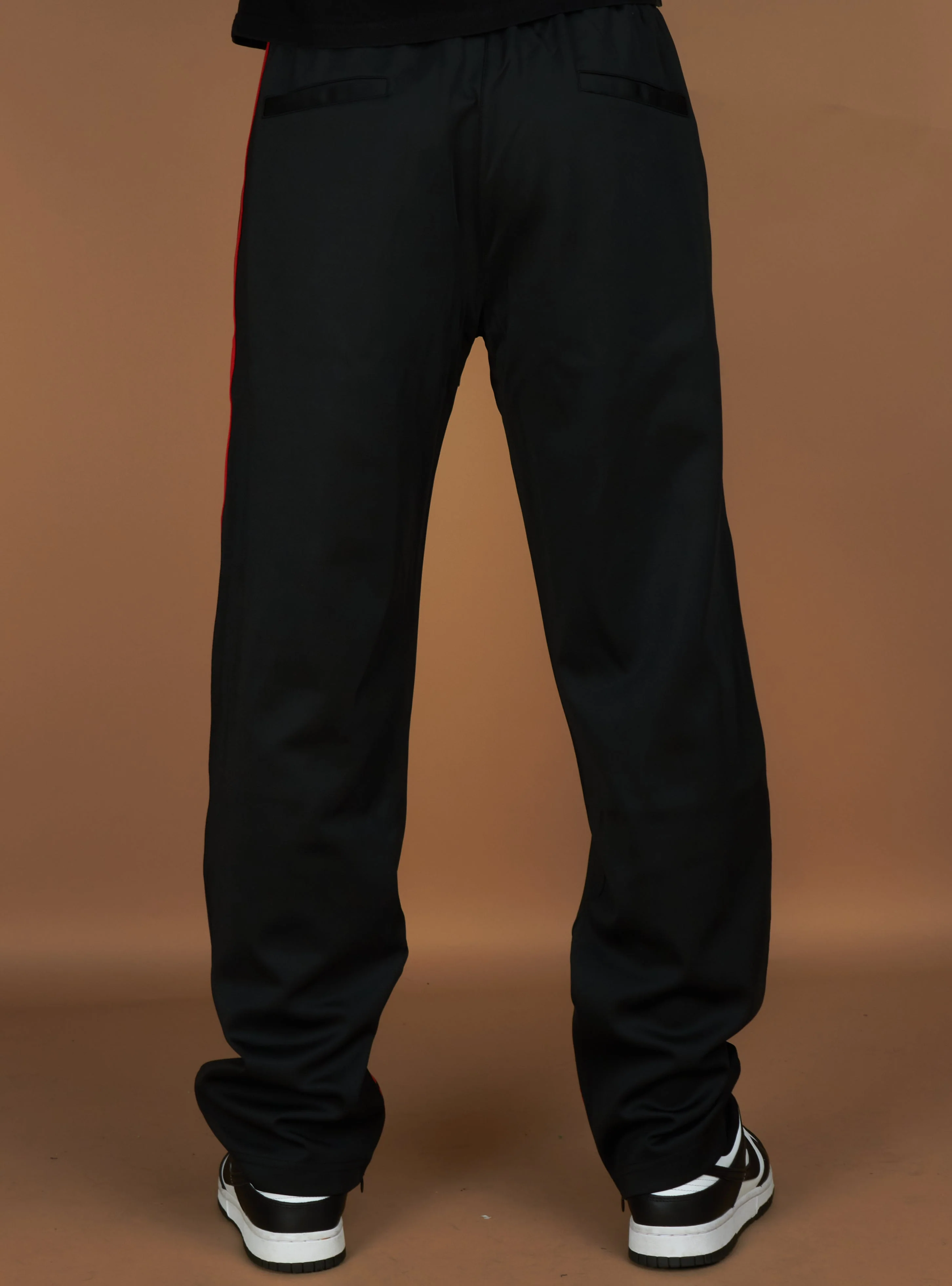 Politics Wisp Track Pants — Black & Red - Image 5