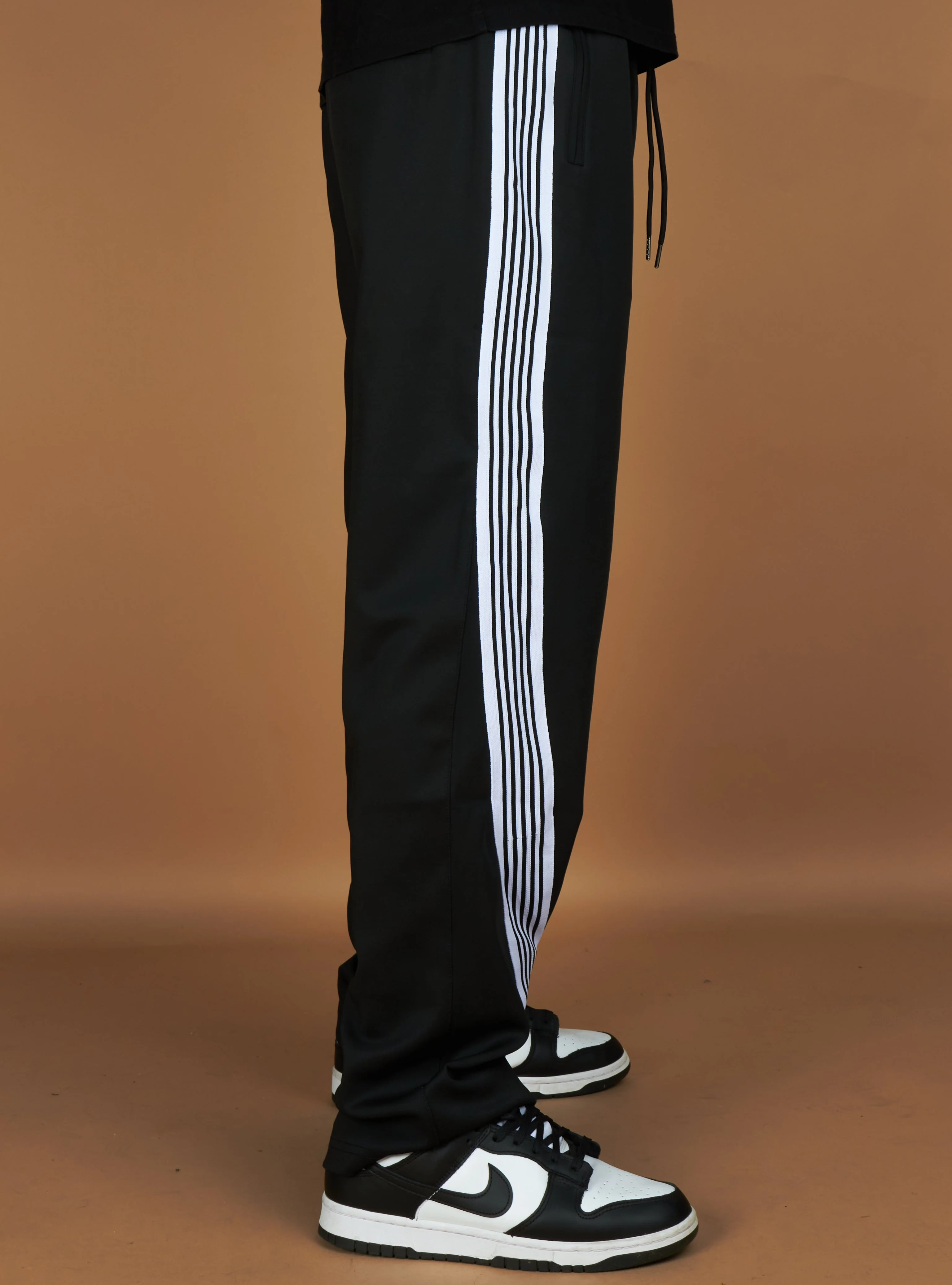 Politics Wisp Track Pants — Black & White - Image 3