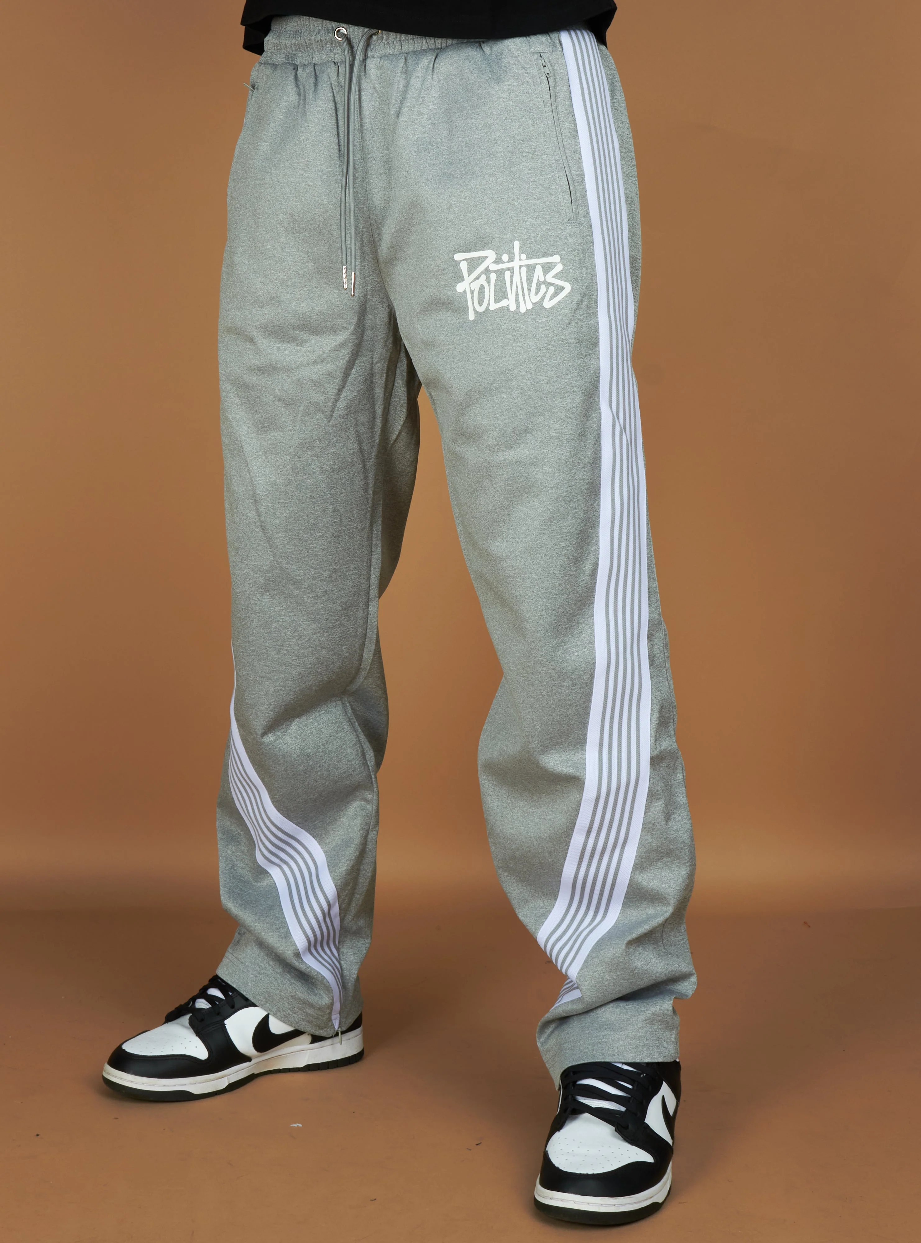 Politics Wisp Track Pants — Grey - Image 4