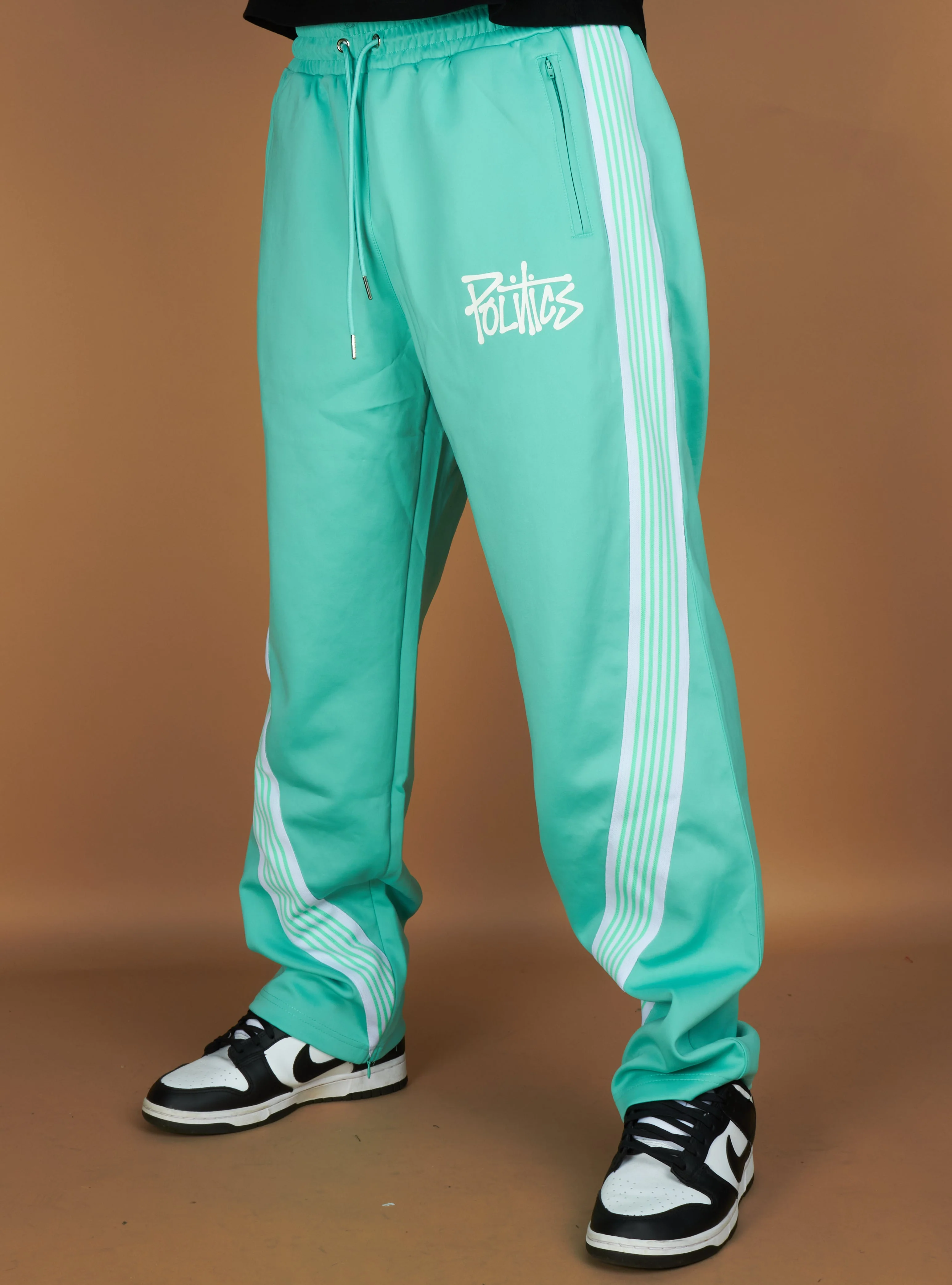 Politics Wisp Track Pants — Light Blue - Image 4