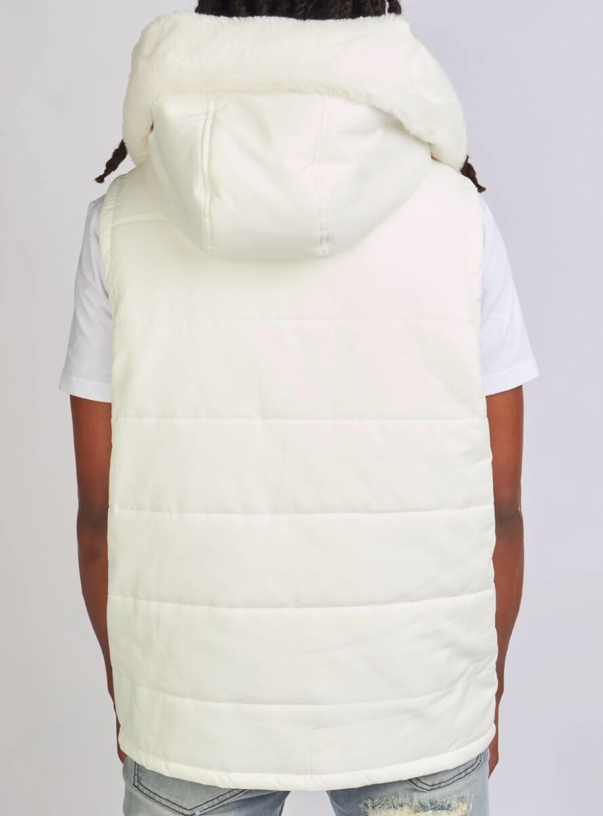 Politics Phillip Puffer Vest — White - Image 3